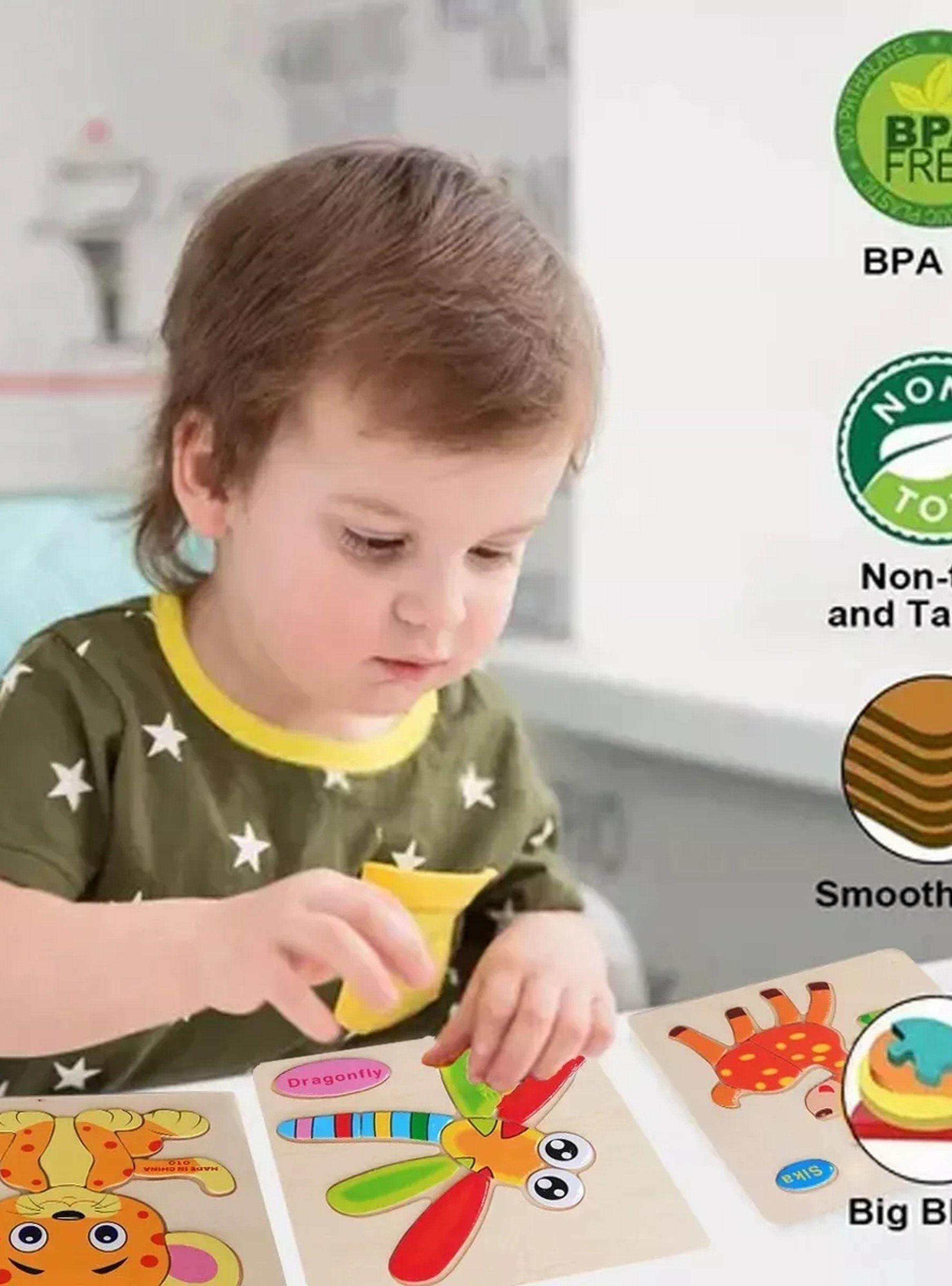 Rompecabezas De Madera Infantil Animales 14.8cm-4