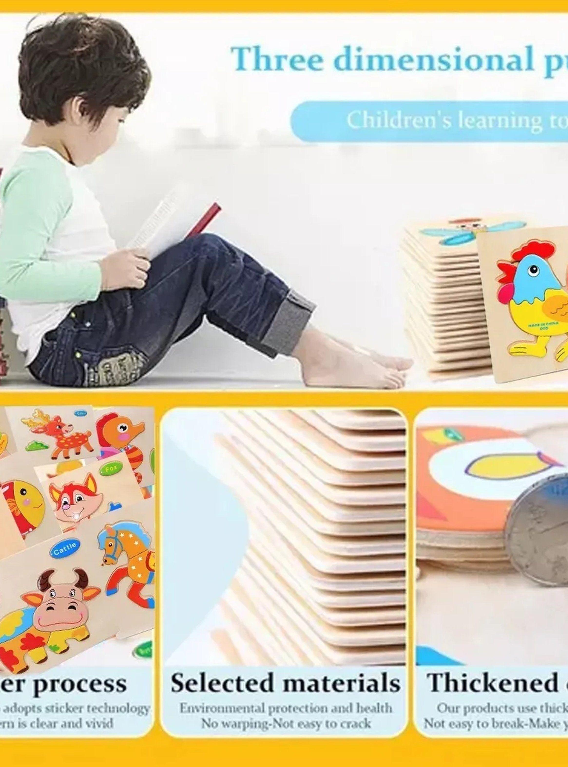 Rompecabezas De Madera Infantil Animales 14.8cm-5