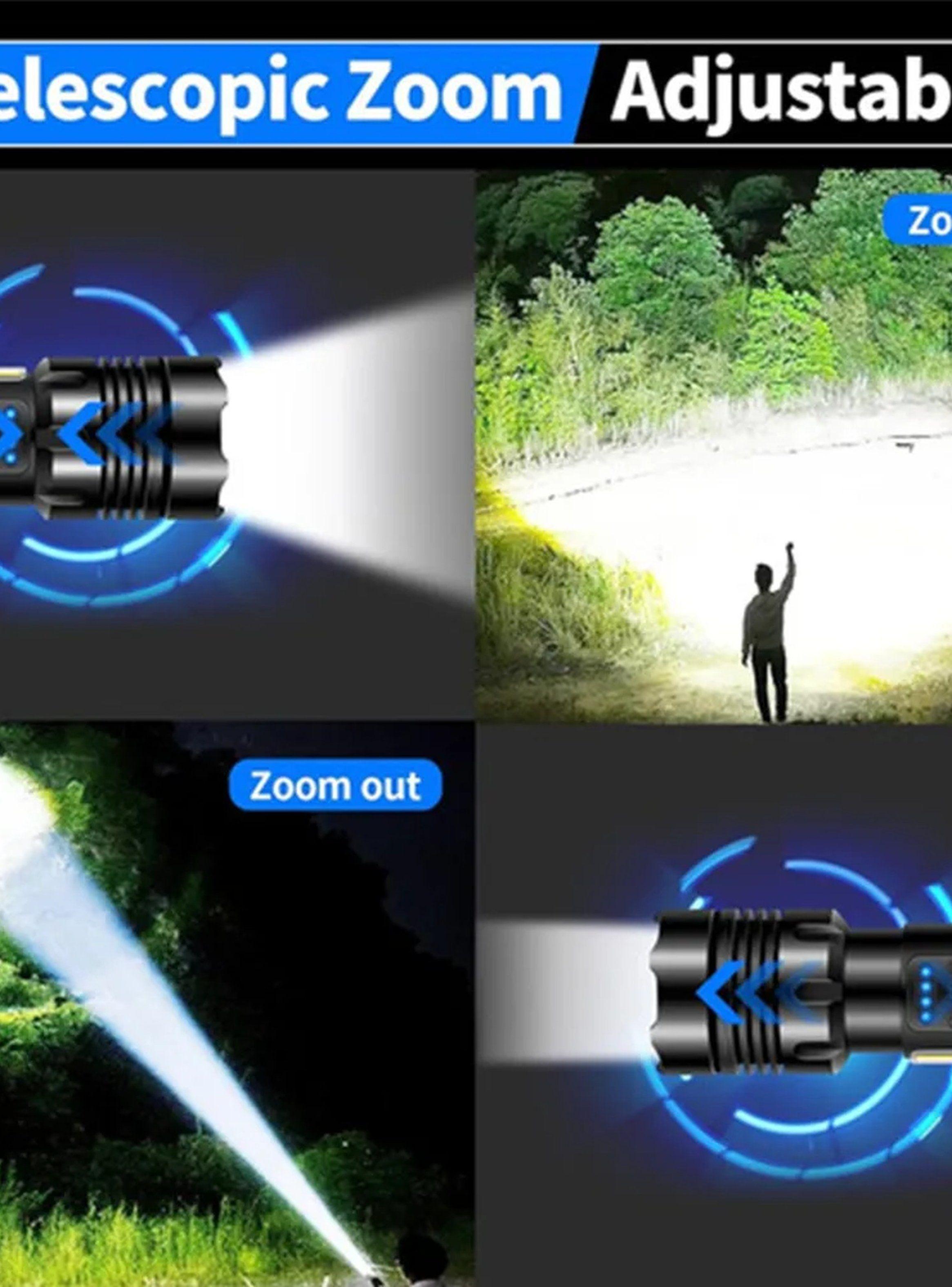 Linterna LED Recargable 7 Modos Alta Potencia Impermeable-3