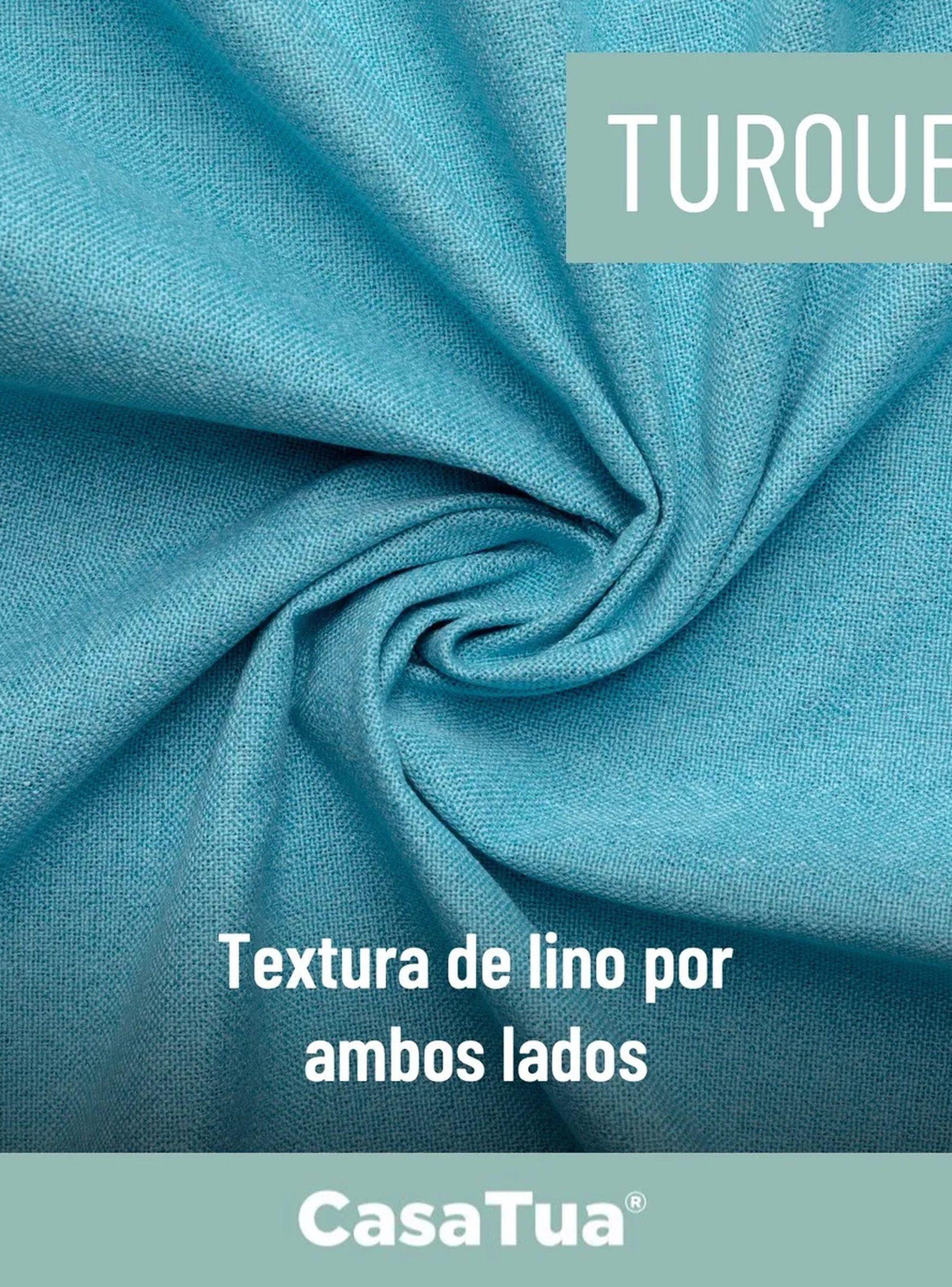 Cortinas Blackout 100% Poliéster 140x140 cm Azul-5