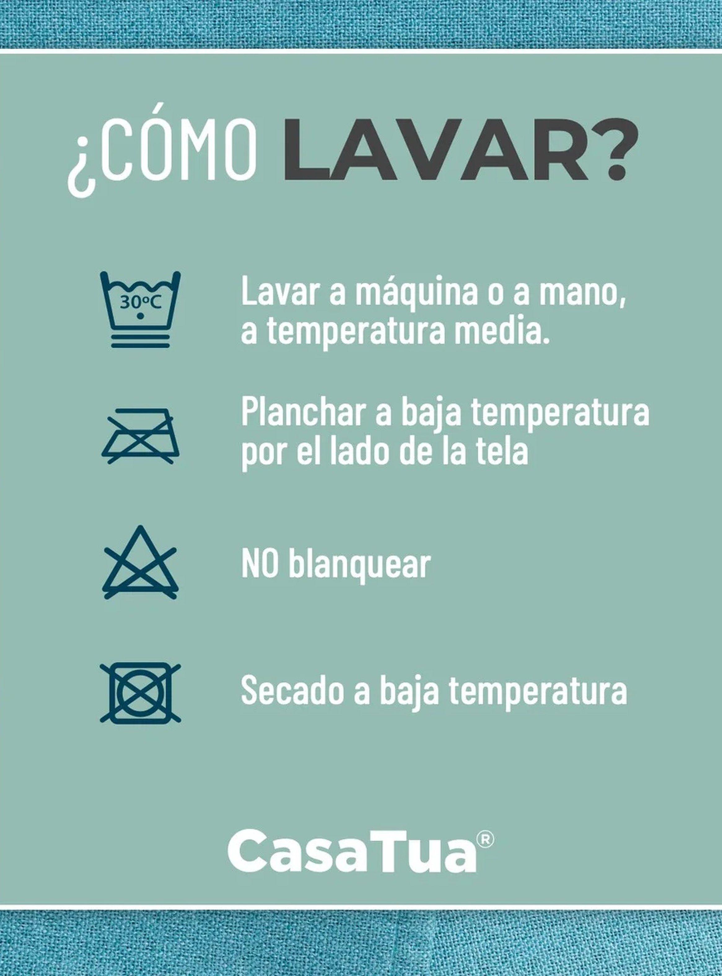 Cortinas Blackout 100% Poliéster 140x140 cm Azul-6