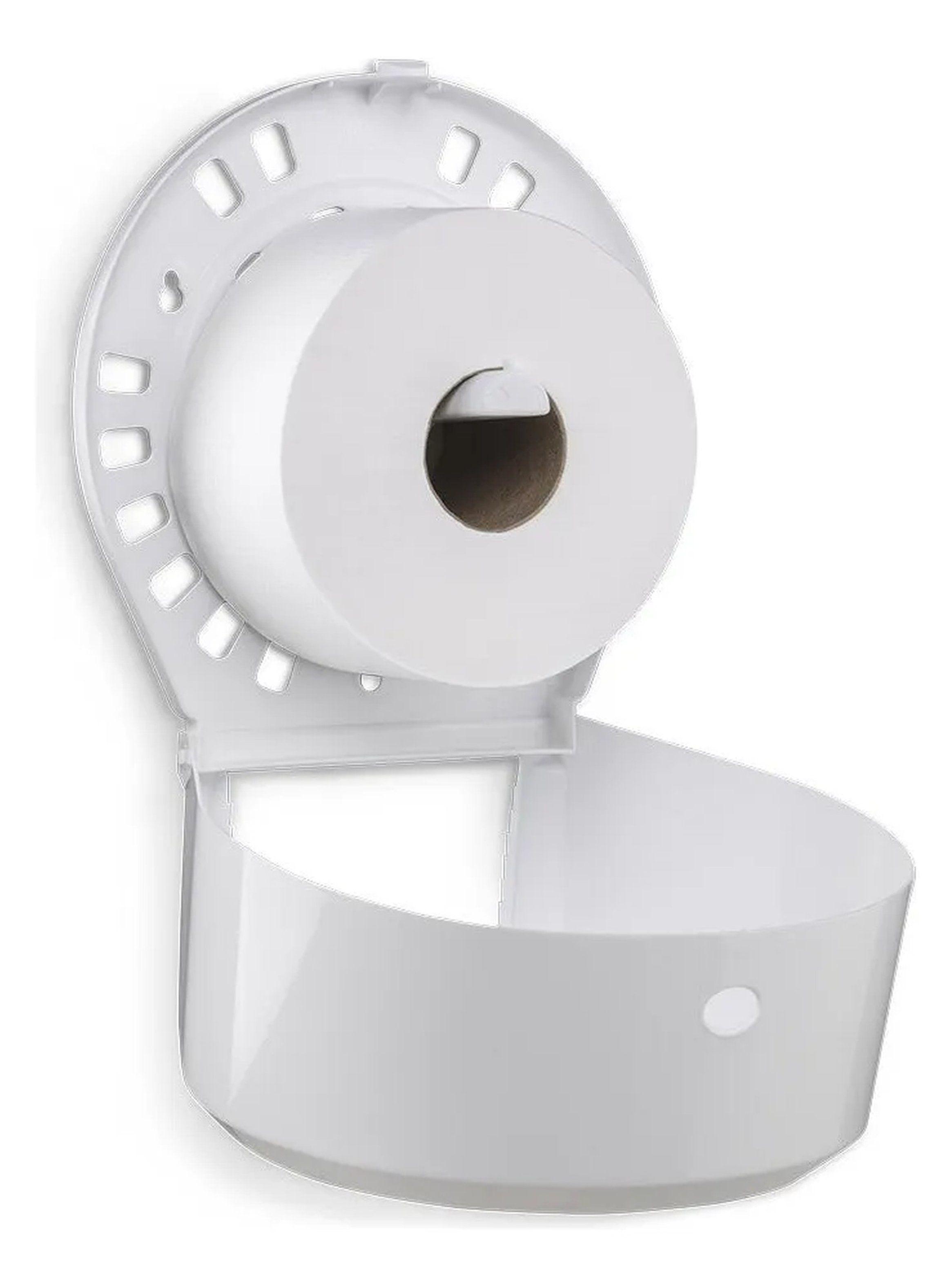 Dispensador Papel Higiénico Plástico Blanco-4
