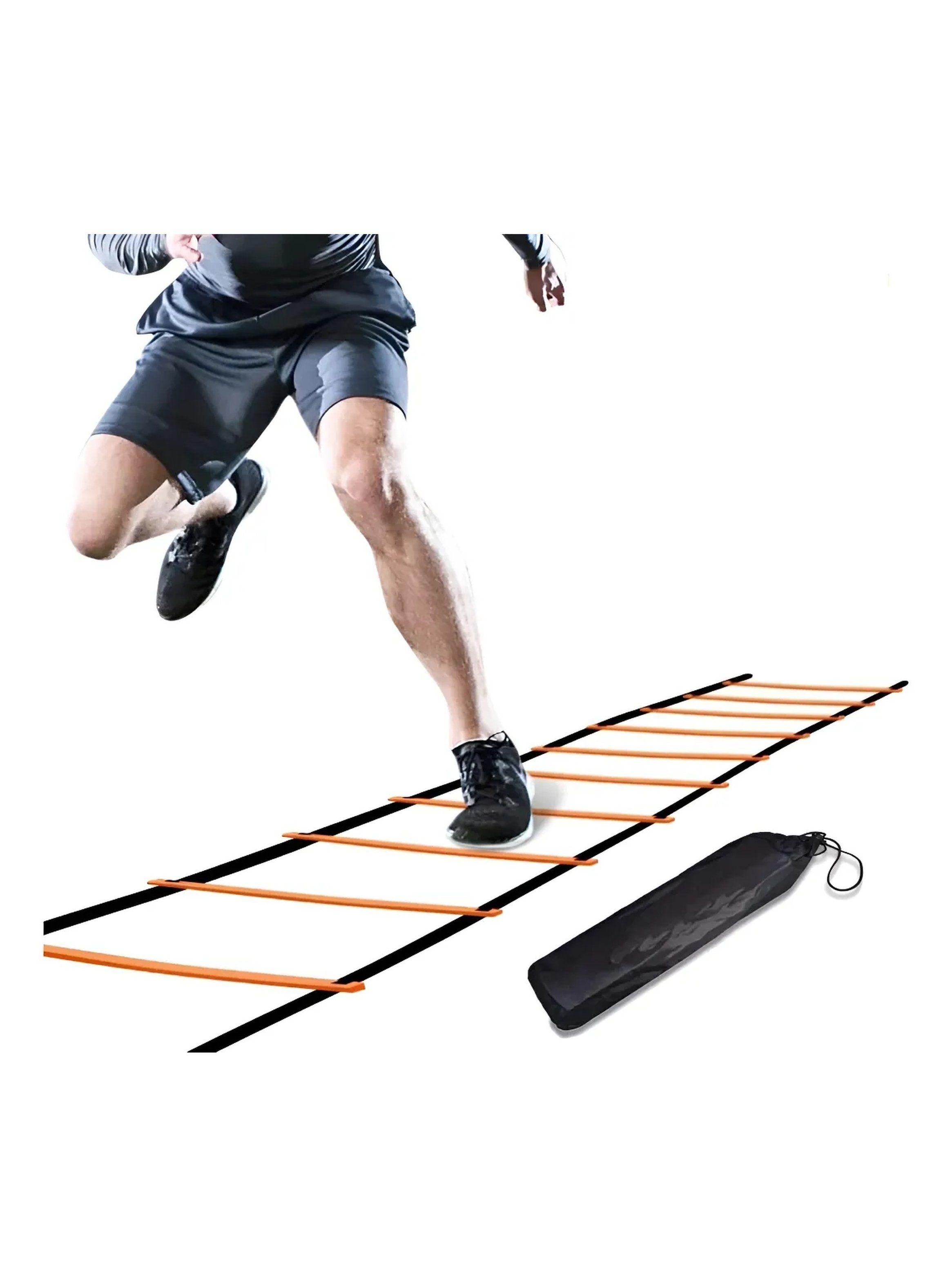 Escalera de Agilidad Deportiva Plástico Duradero Rungs Ajustables-5