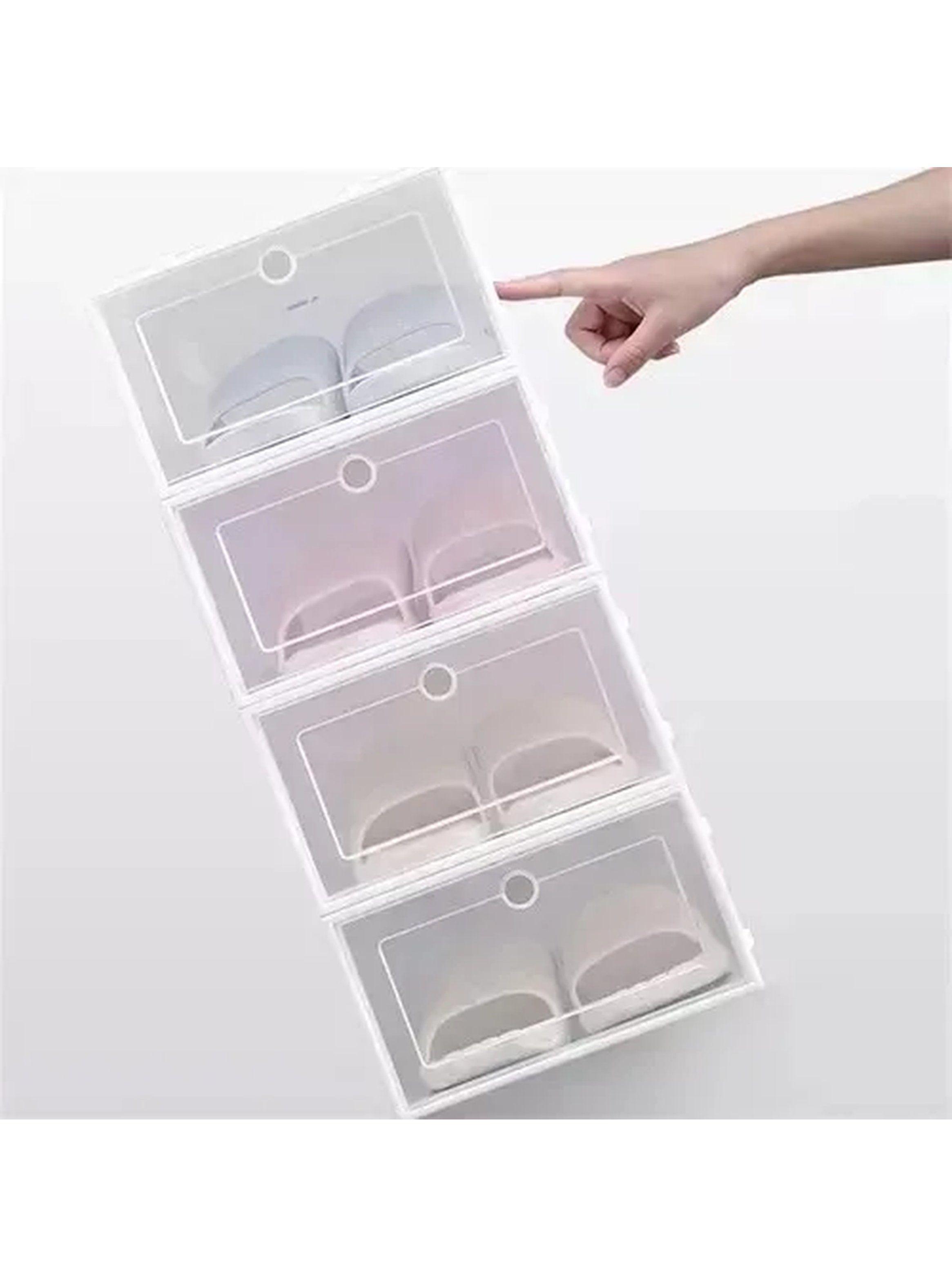 Caja Organizadora de Zapatos Transparente Plástica 35x23x14 cm Pack x6 -4