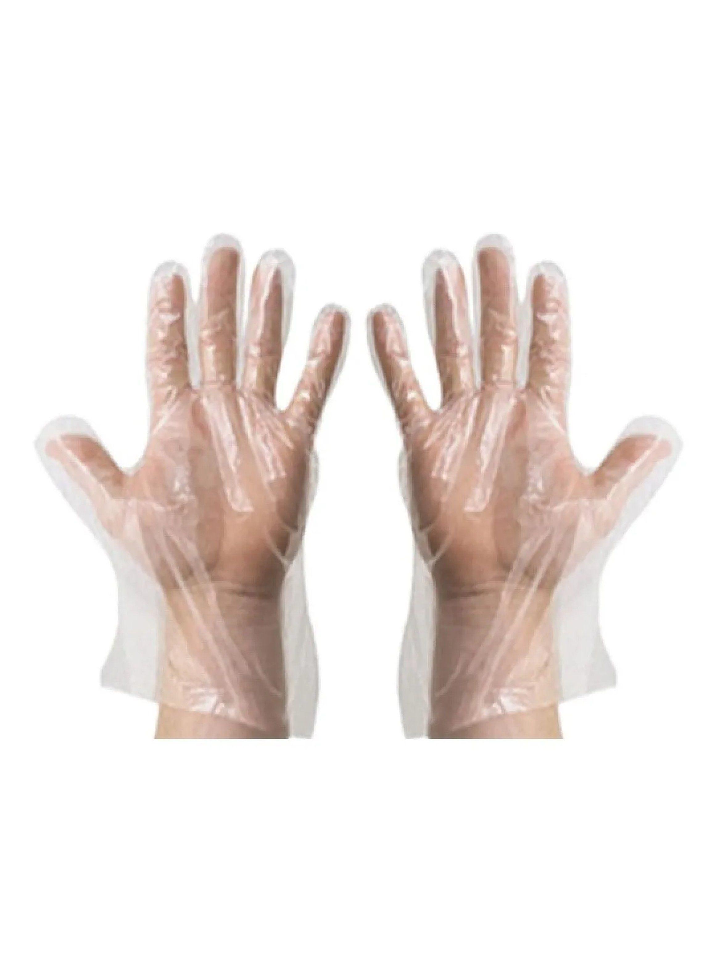 Guantes Desechables Polietileno Cofrado Ambidiestros Talla Universal-1