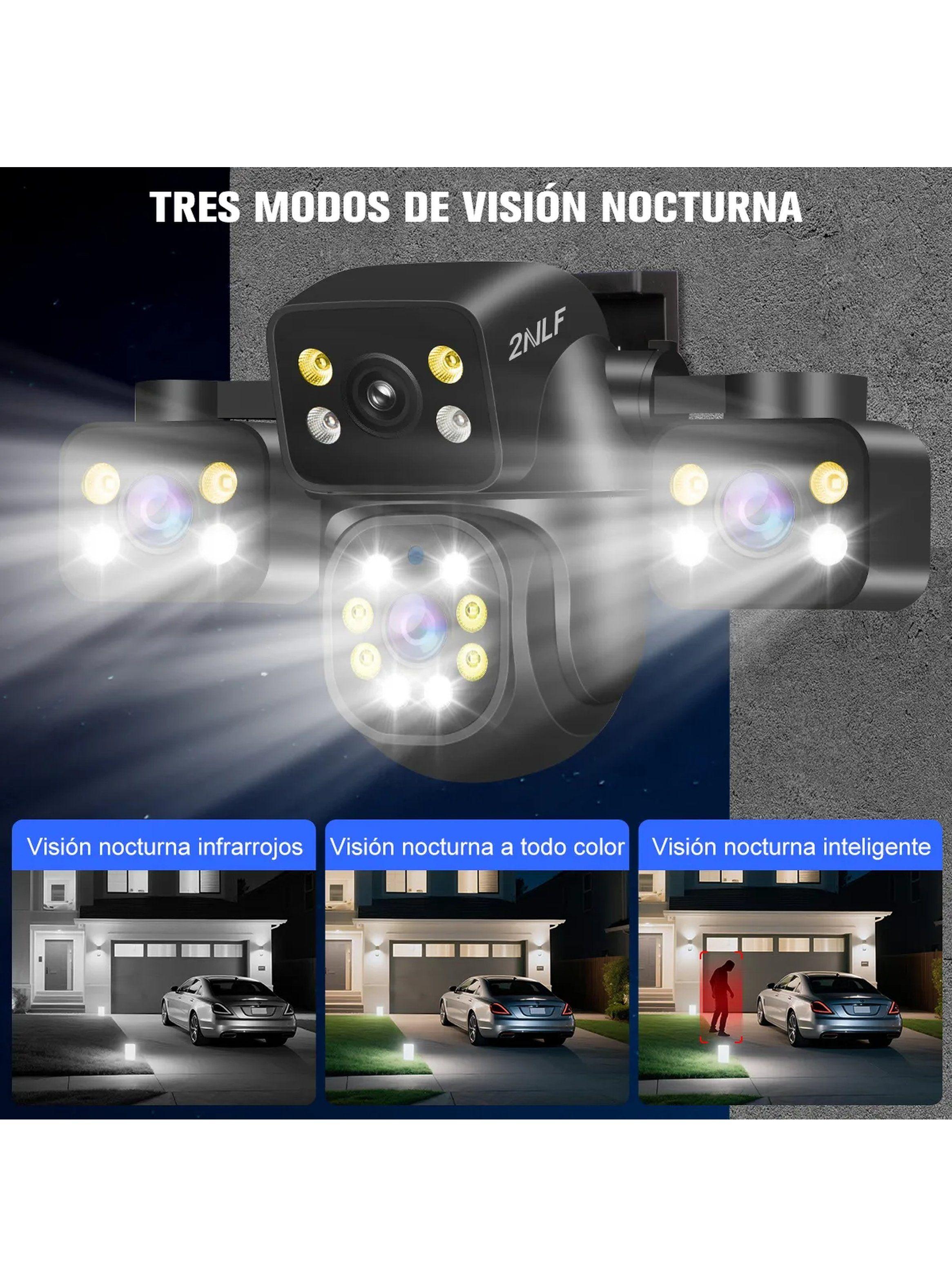 Cámara de Seguridad WiFi 15MP Visión Nocturna 360° Impermeable IP66-5