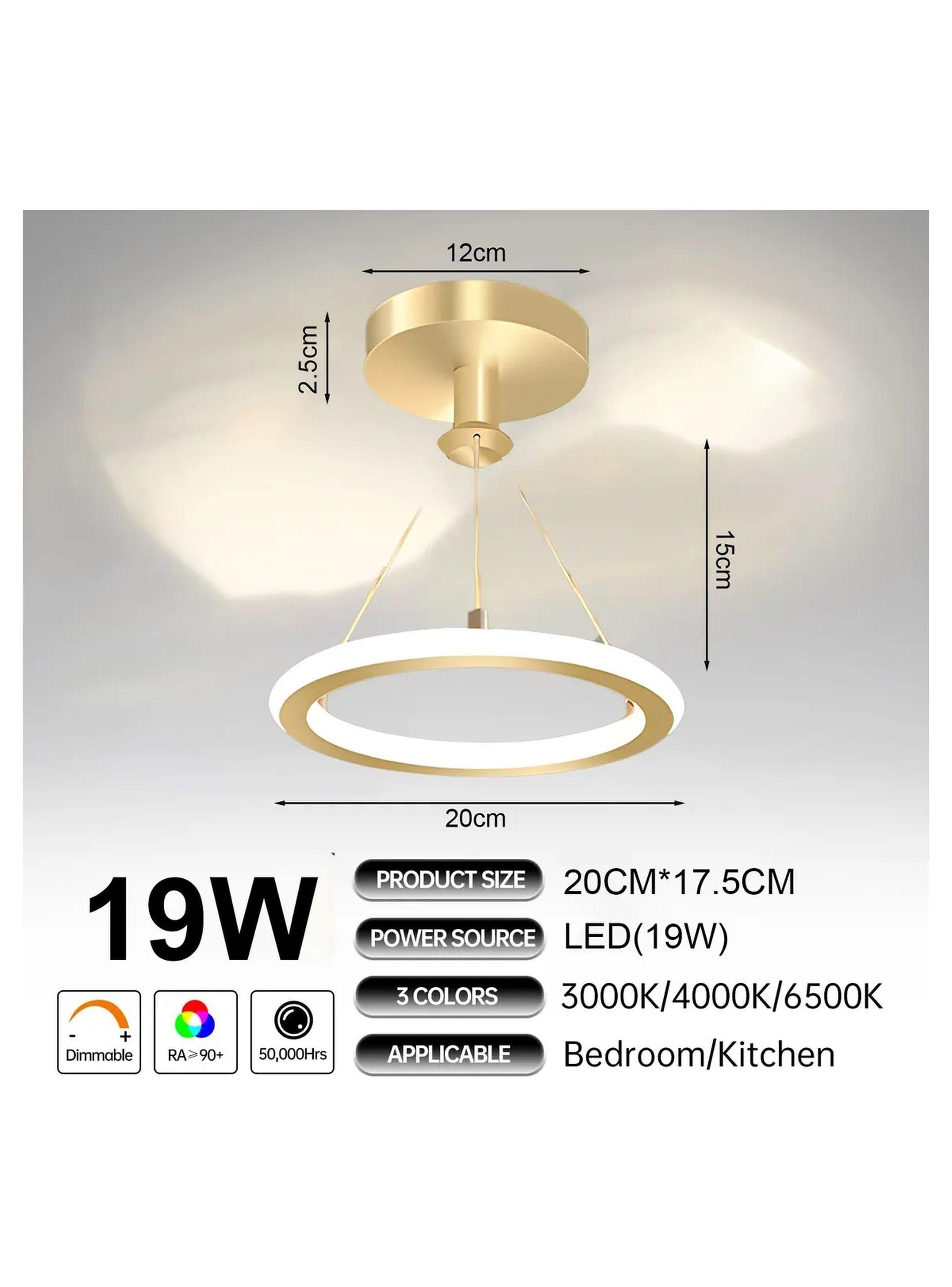 Lámpara de Techo LED 19W Regulable 3 Tonos de Luz-1