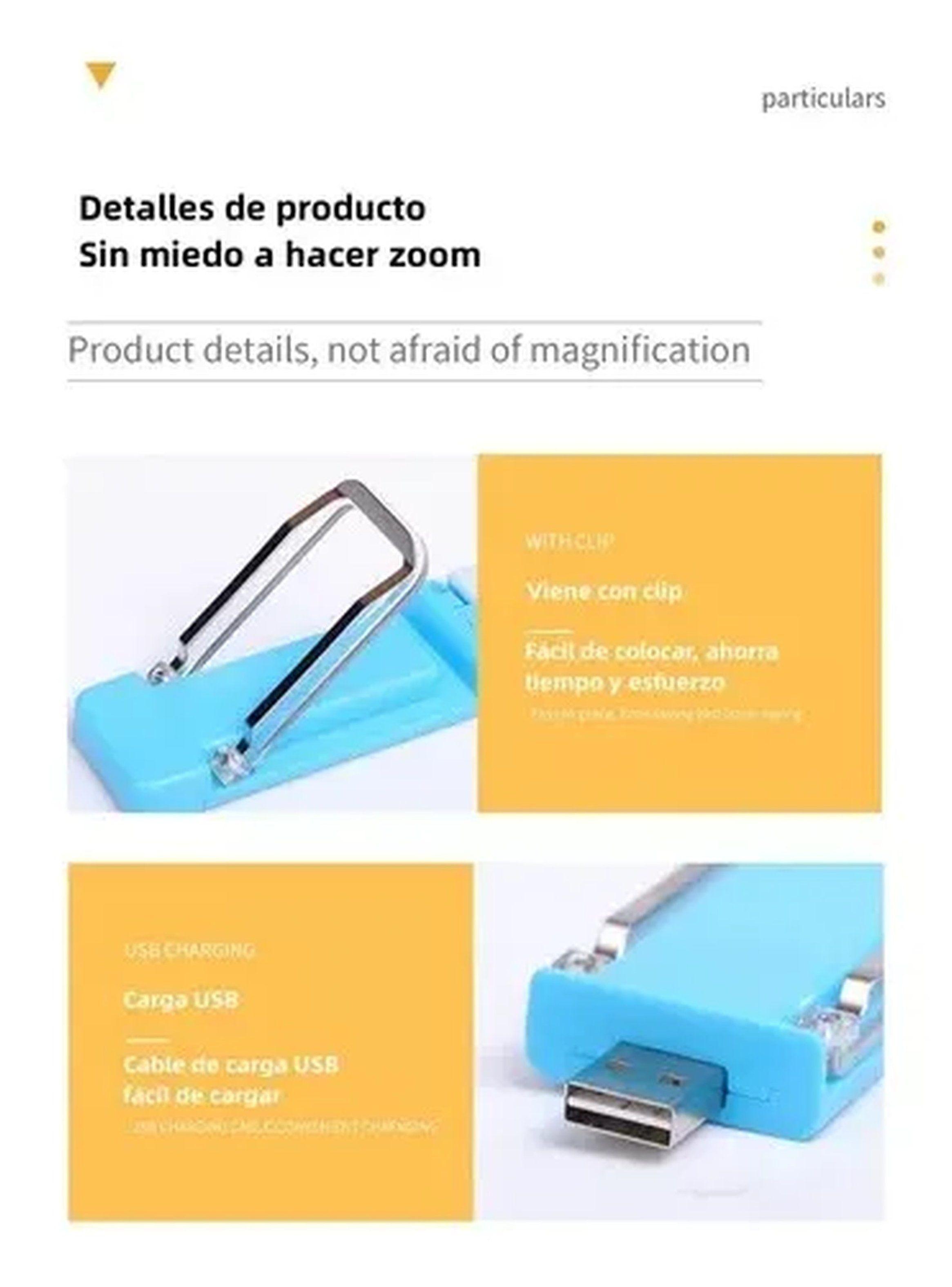 Lámpara de Lectura con Protección Ocular Luz LED Recargable Ajustable-7