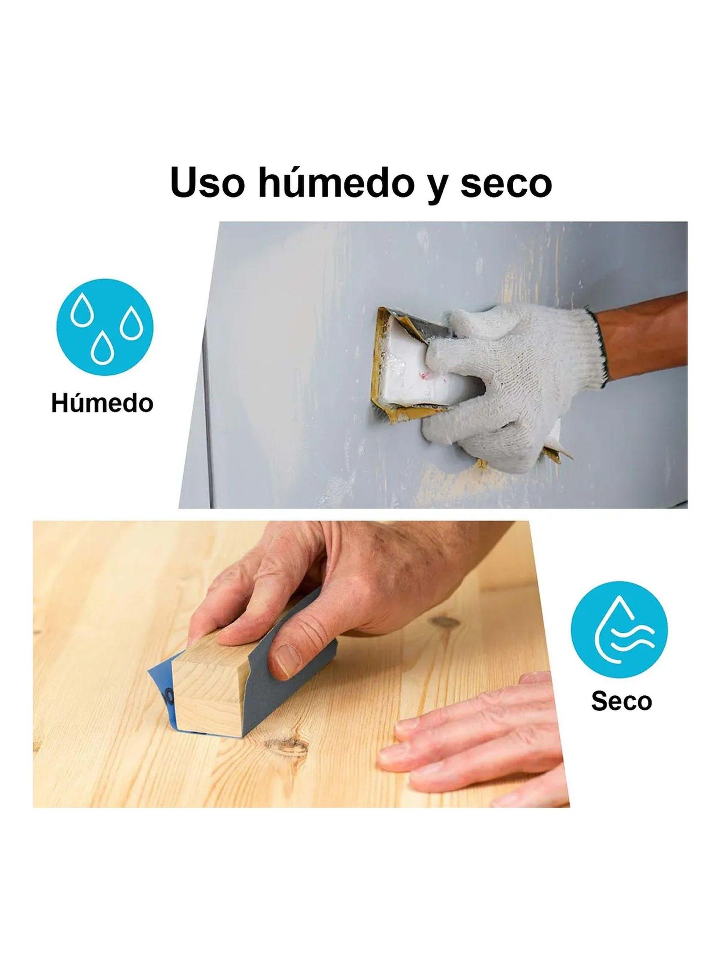 Bloque de Lijado con Almohadilla y Clips Metálicos 9x23 cm-5