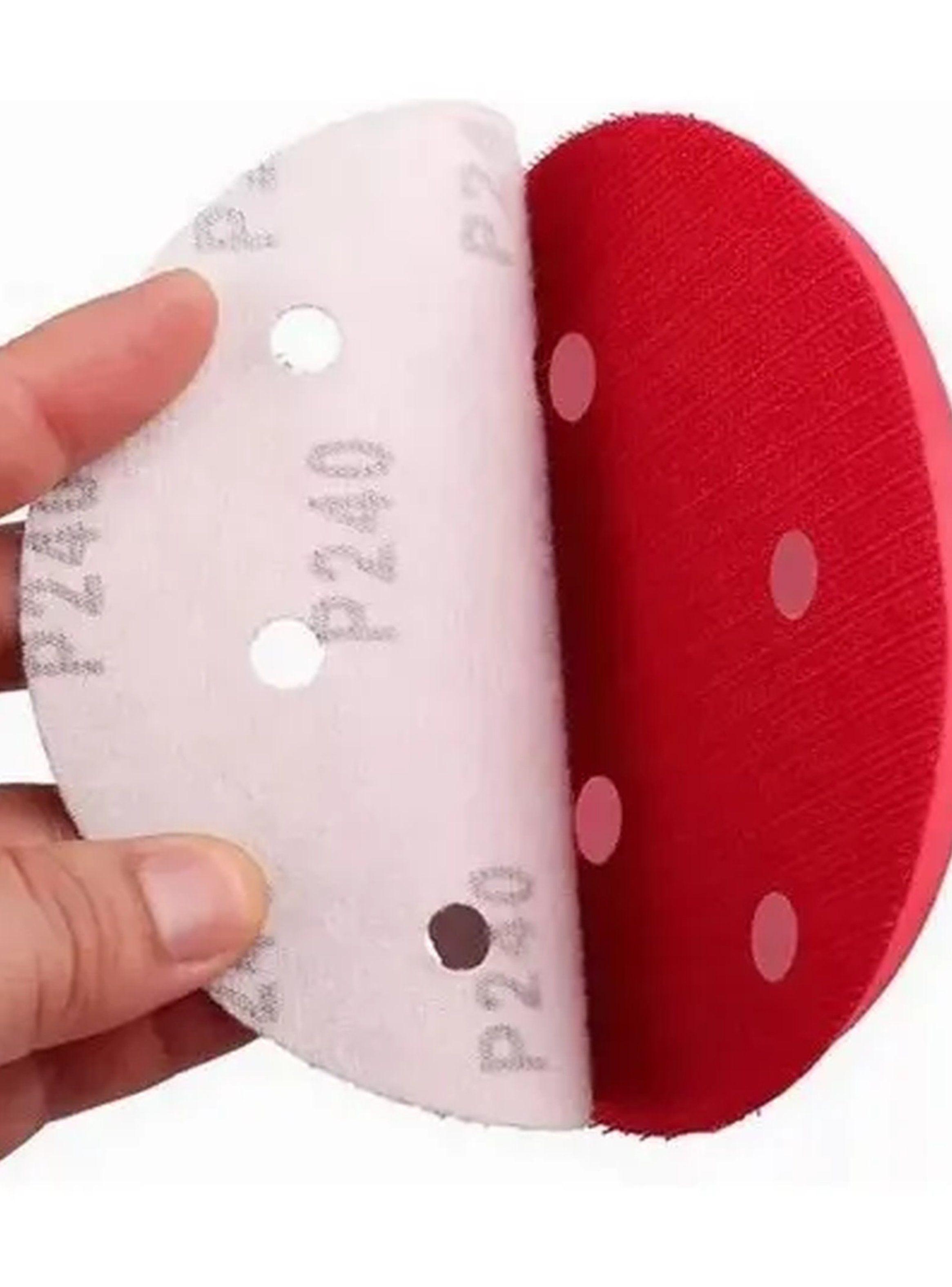 Discos de Lija Abrasiva Redonda 5 Pulgadas 6 Agujeros Multigrano-7