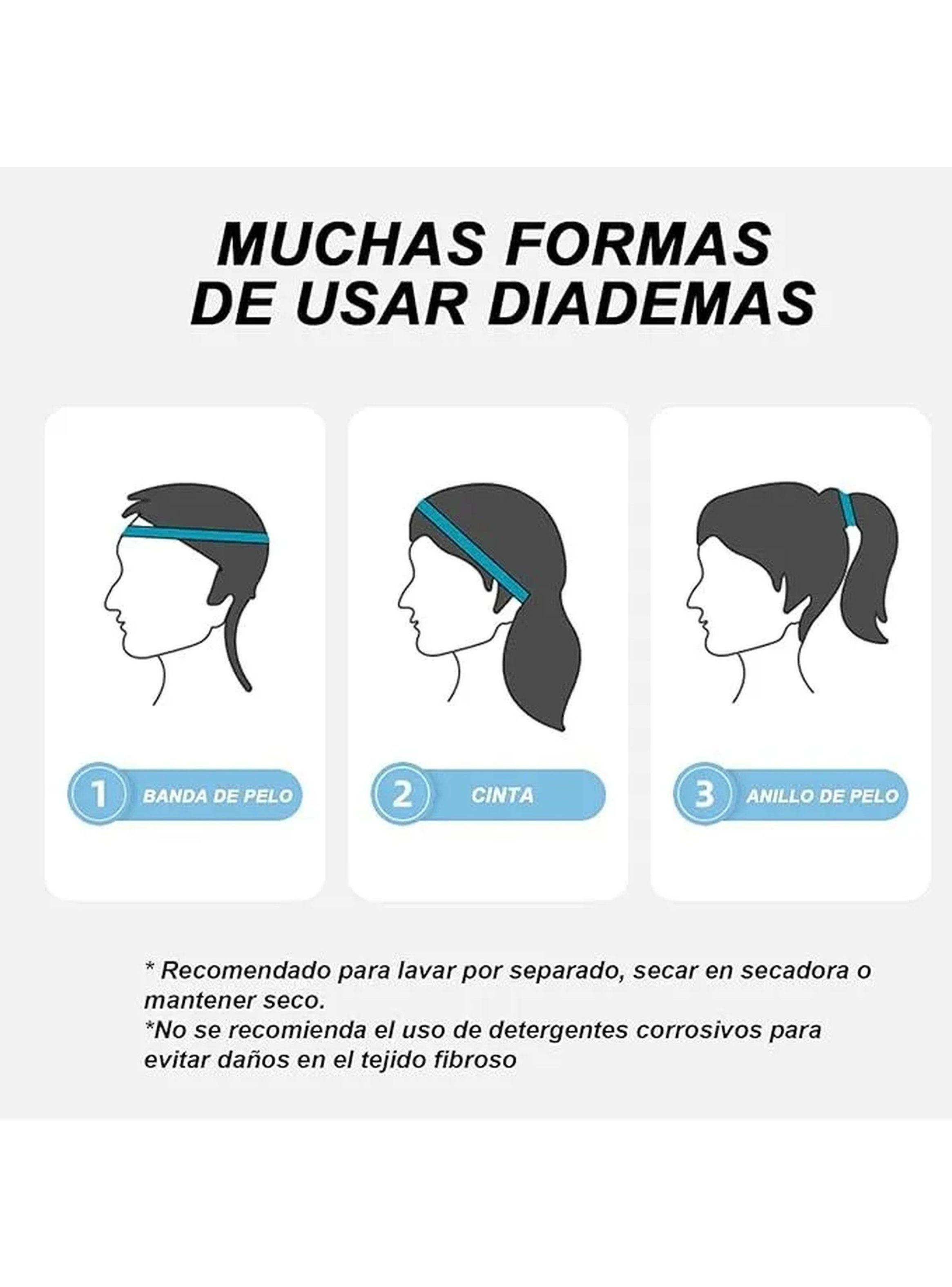 Cintas Elásticas Antideslizantes Deportivas Mujer Secado Rápido-3