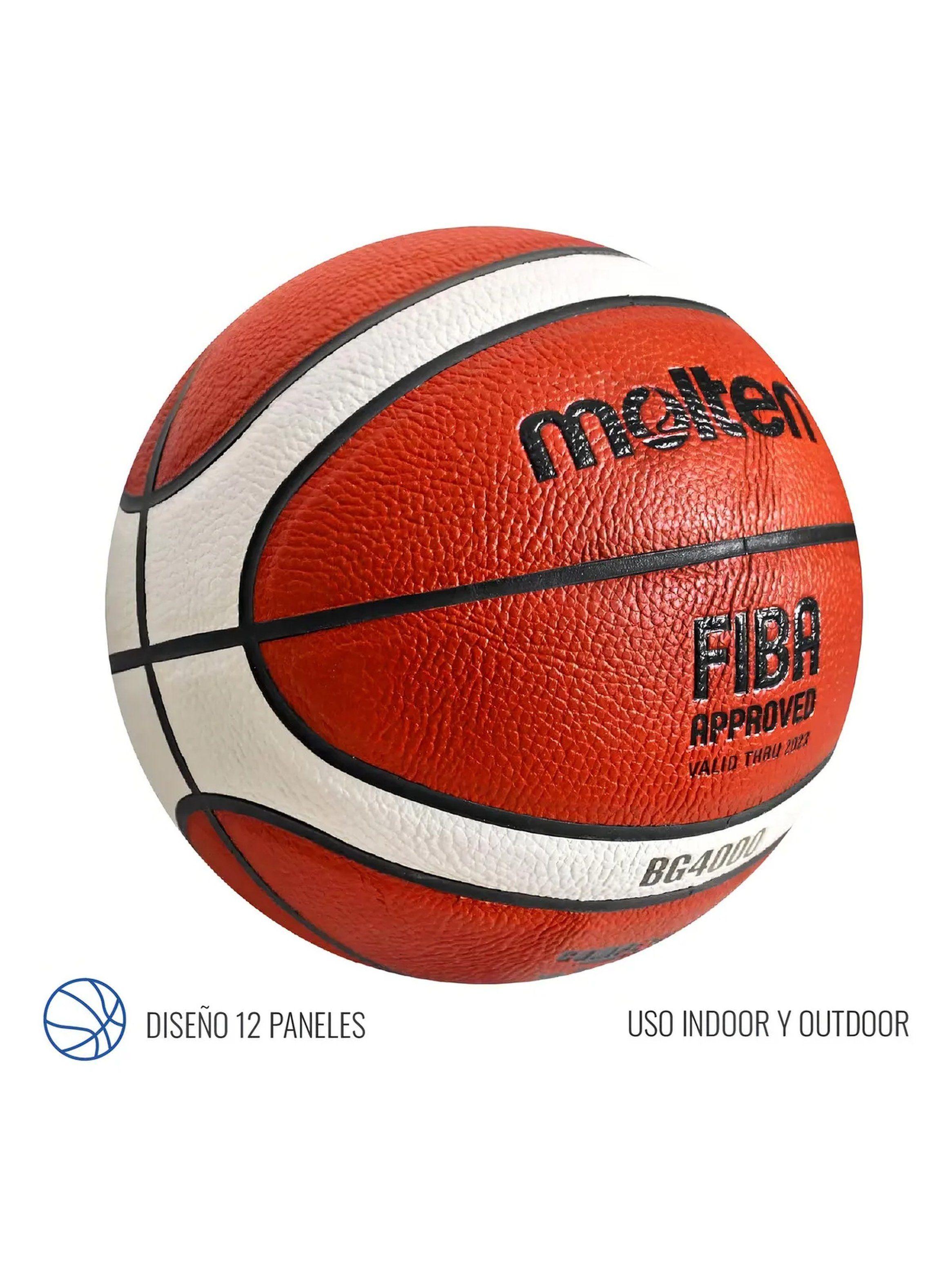 Balón de Básquetbol Cuero Compuesto PU 12 Paneles Uso Indoor y Outdoor-1