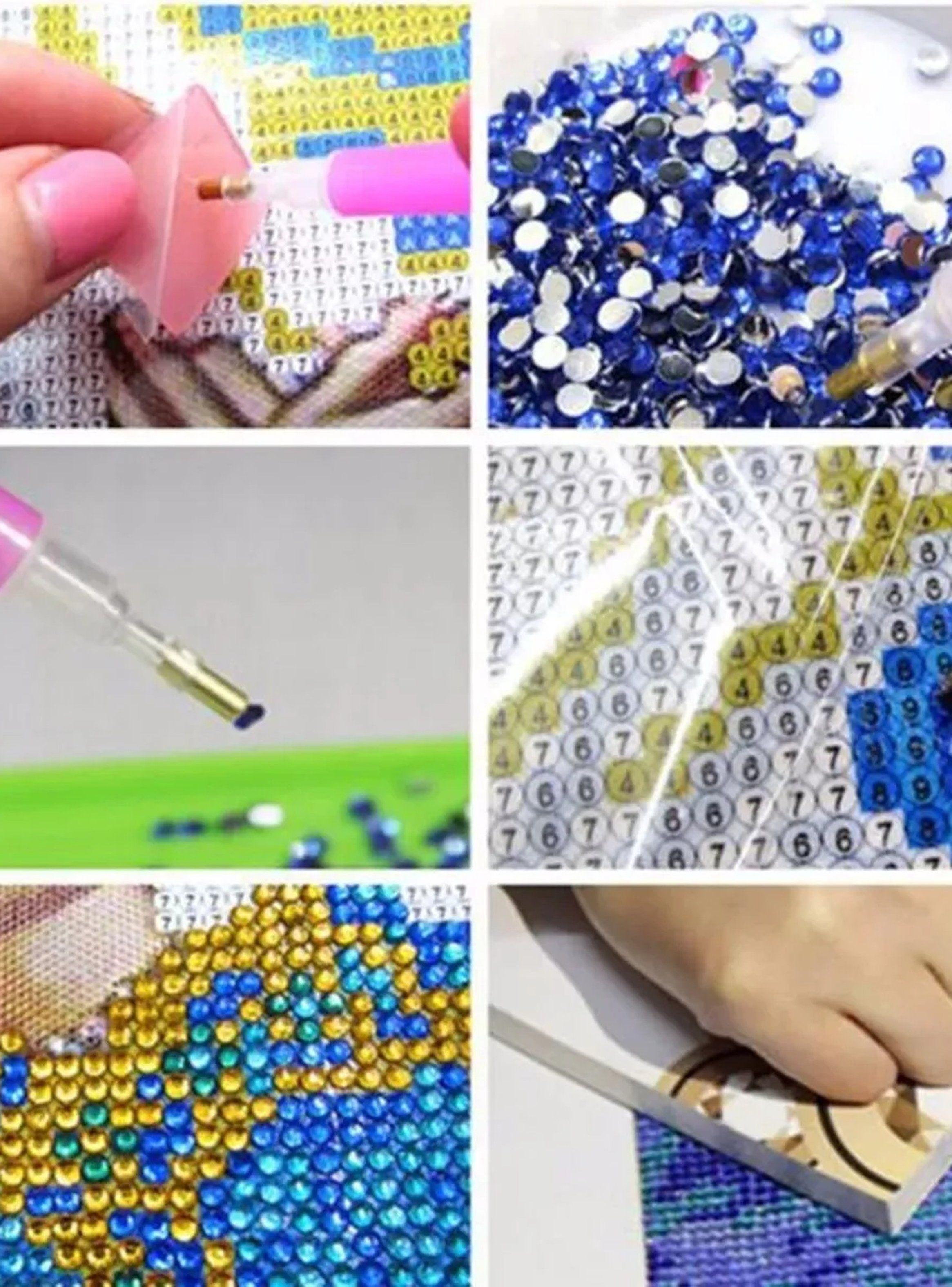 Kit de Pintura Diamante DIY Estilo Noche Estrellada-4