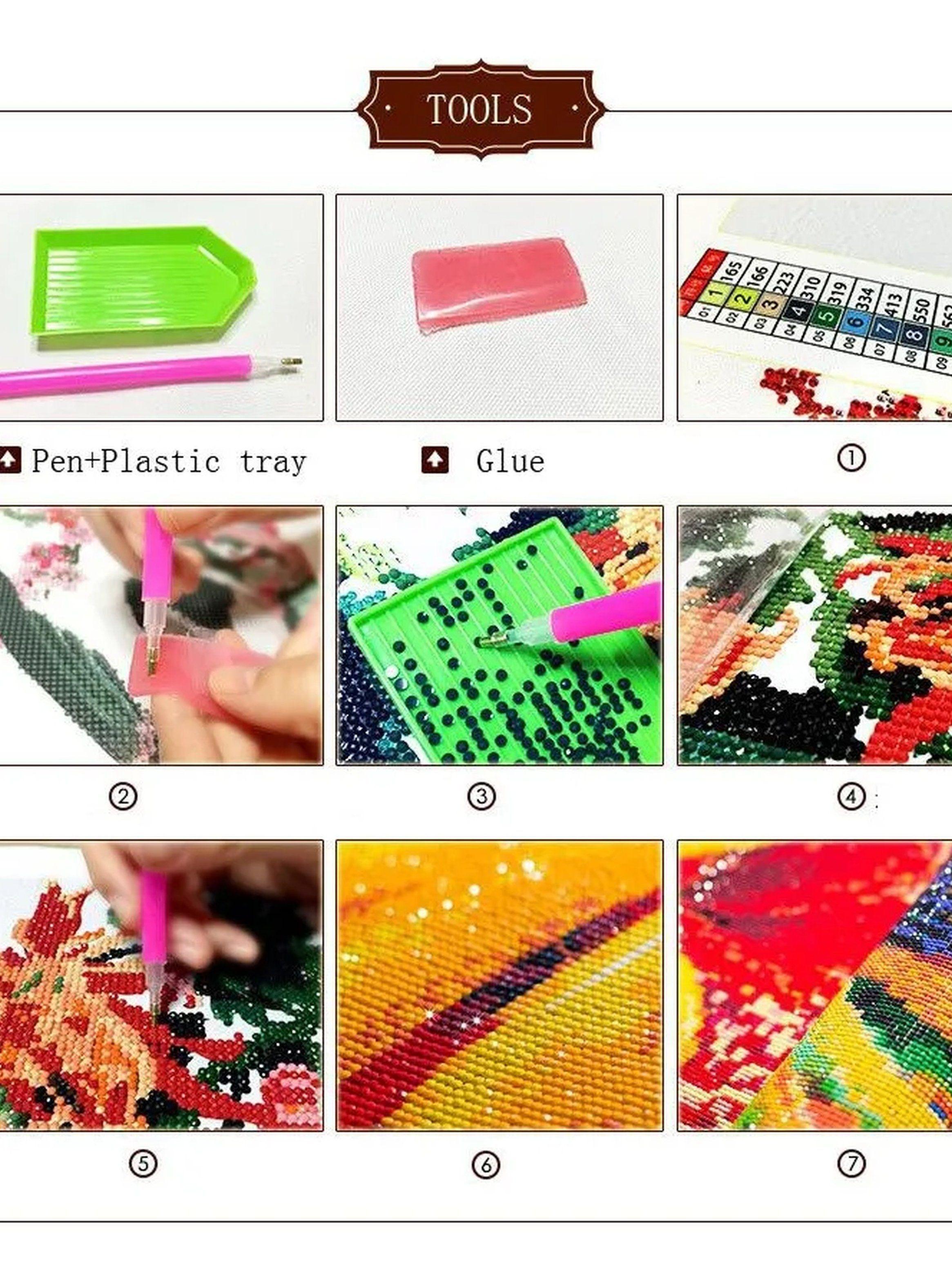 Kit de Pintura Diamante DIY Estilo Noche Estrellada-5