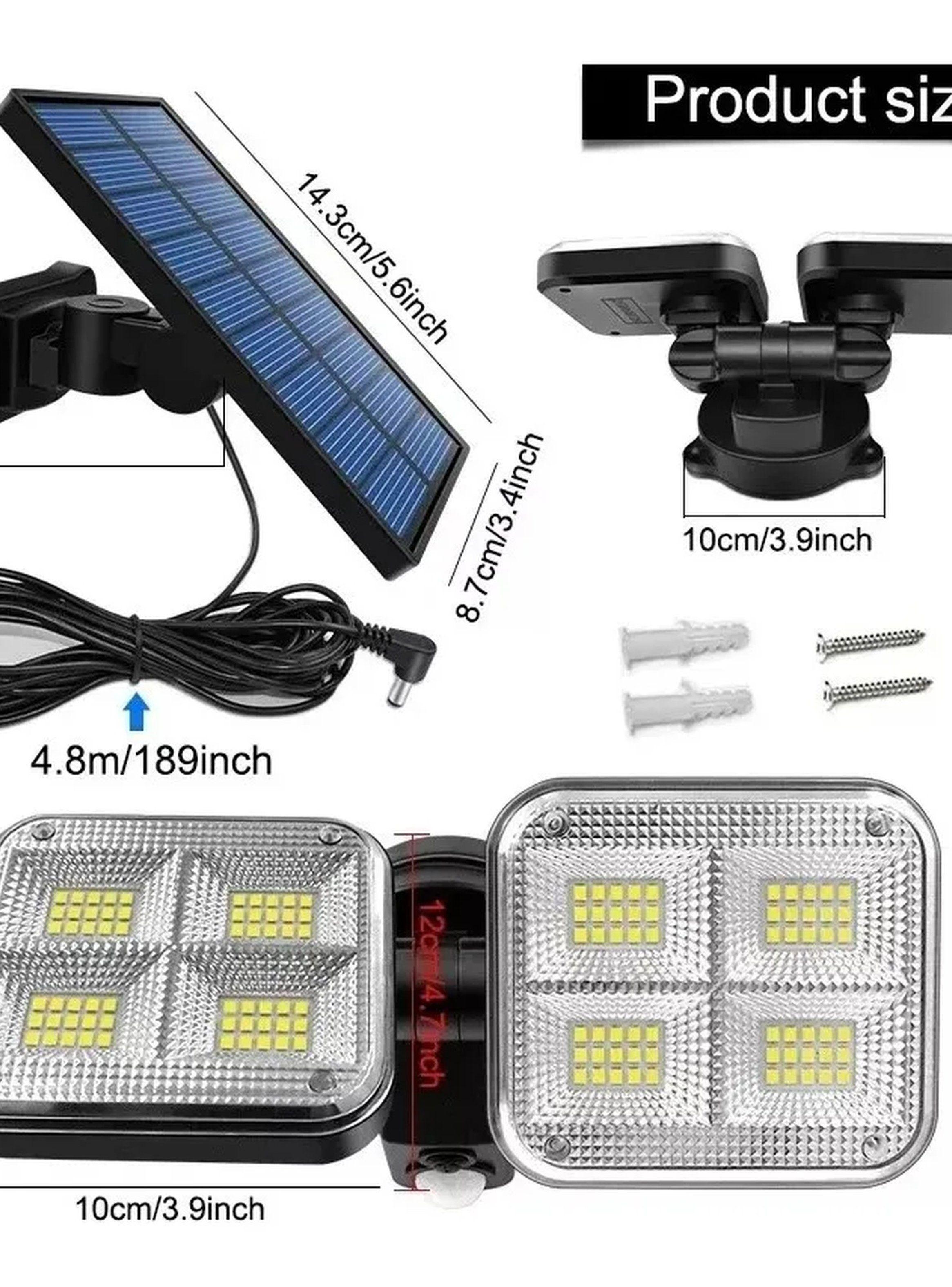 Lámpara Solar LED Exterior Multifuncional Impermeable Con Sensor De Movimiento-2