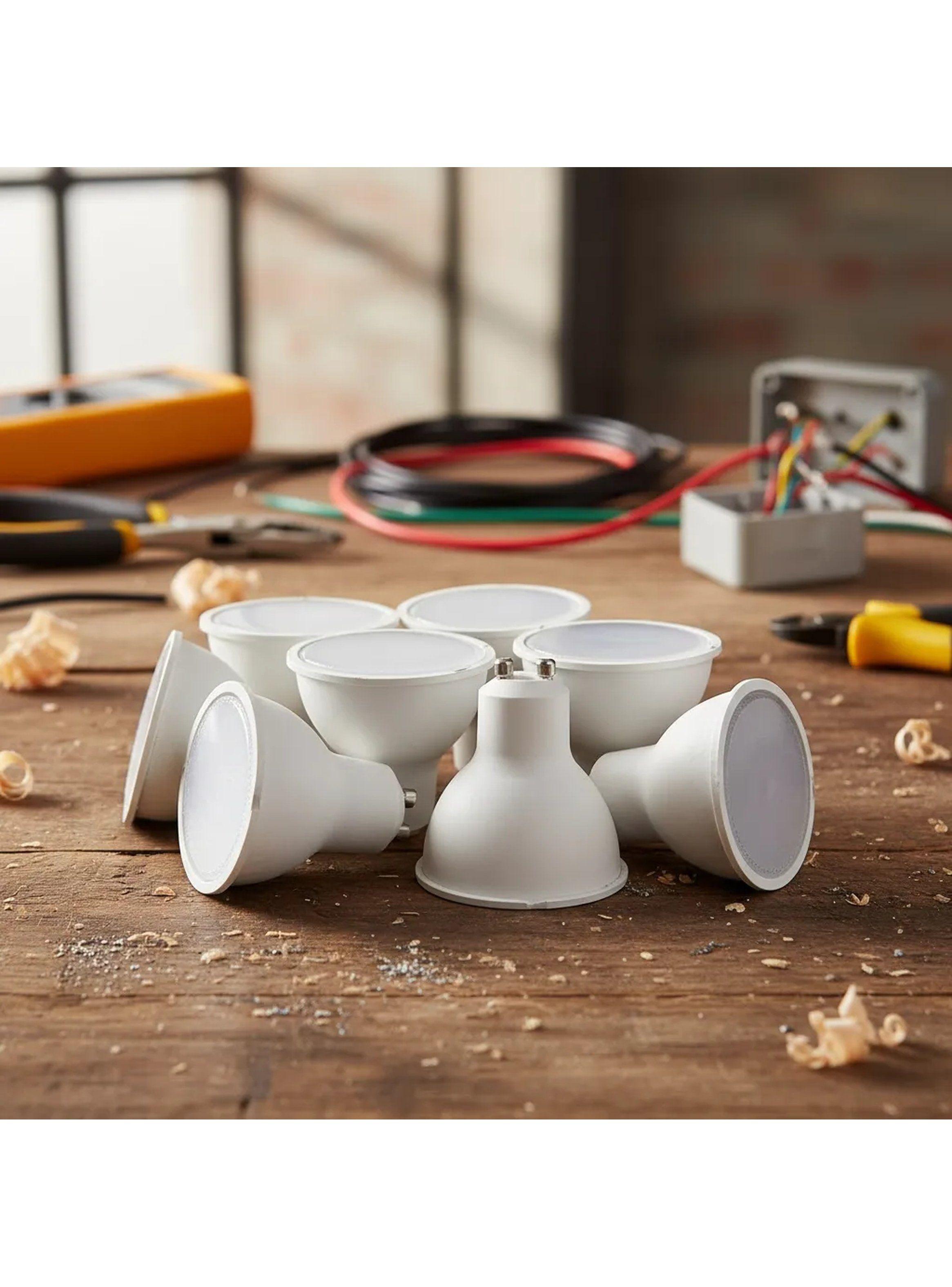 Bombilla LED GU10 50mm 5W Blanco Frío Pack 10-5