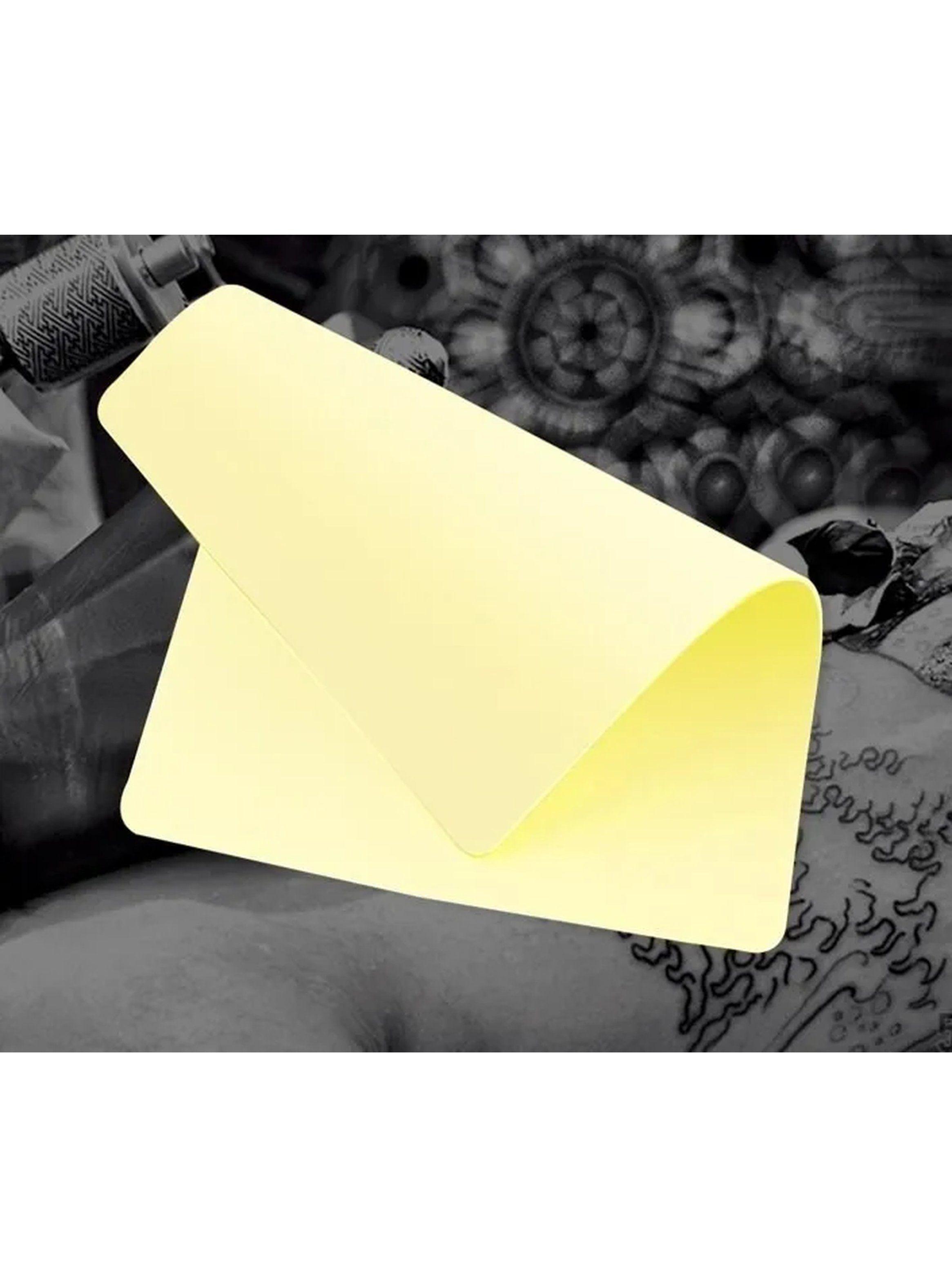 Piel Práctica para Tatuajes Reutilizable Color Amarillo-3