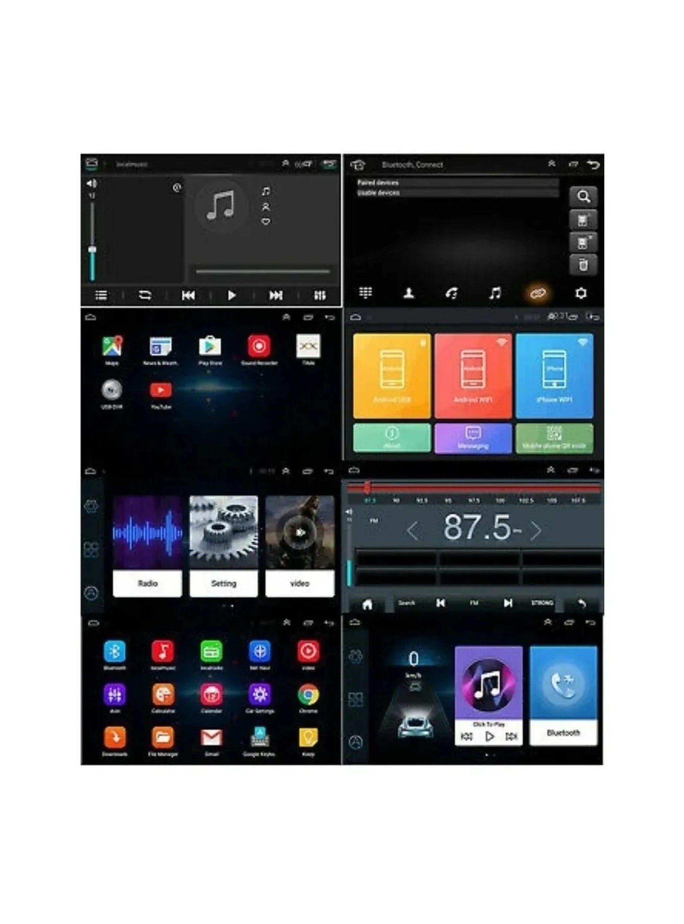 Pantalla Táctil Android para Auto 10 Pulgadas Bluetooth GPS WiFi-6