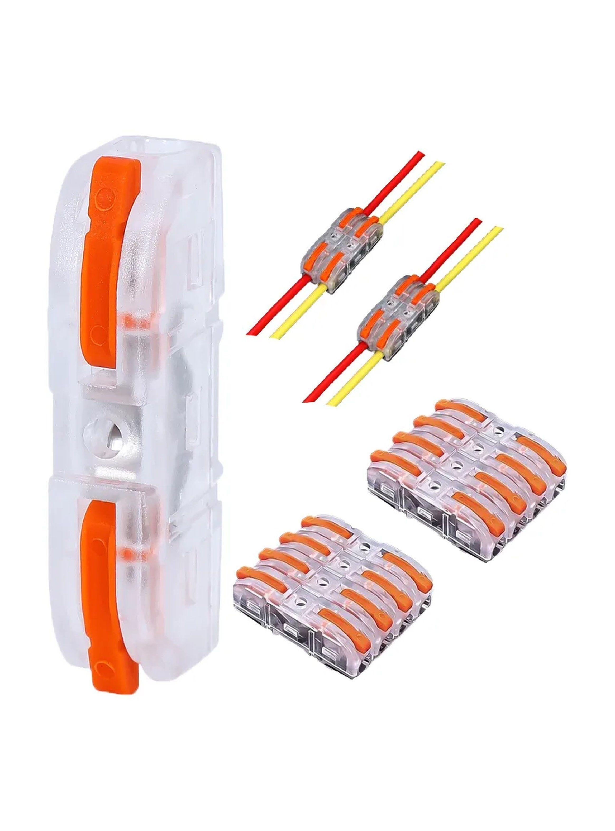 Conectores de Cable Compactos de 3 Vías Transparentes Ajustables-0