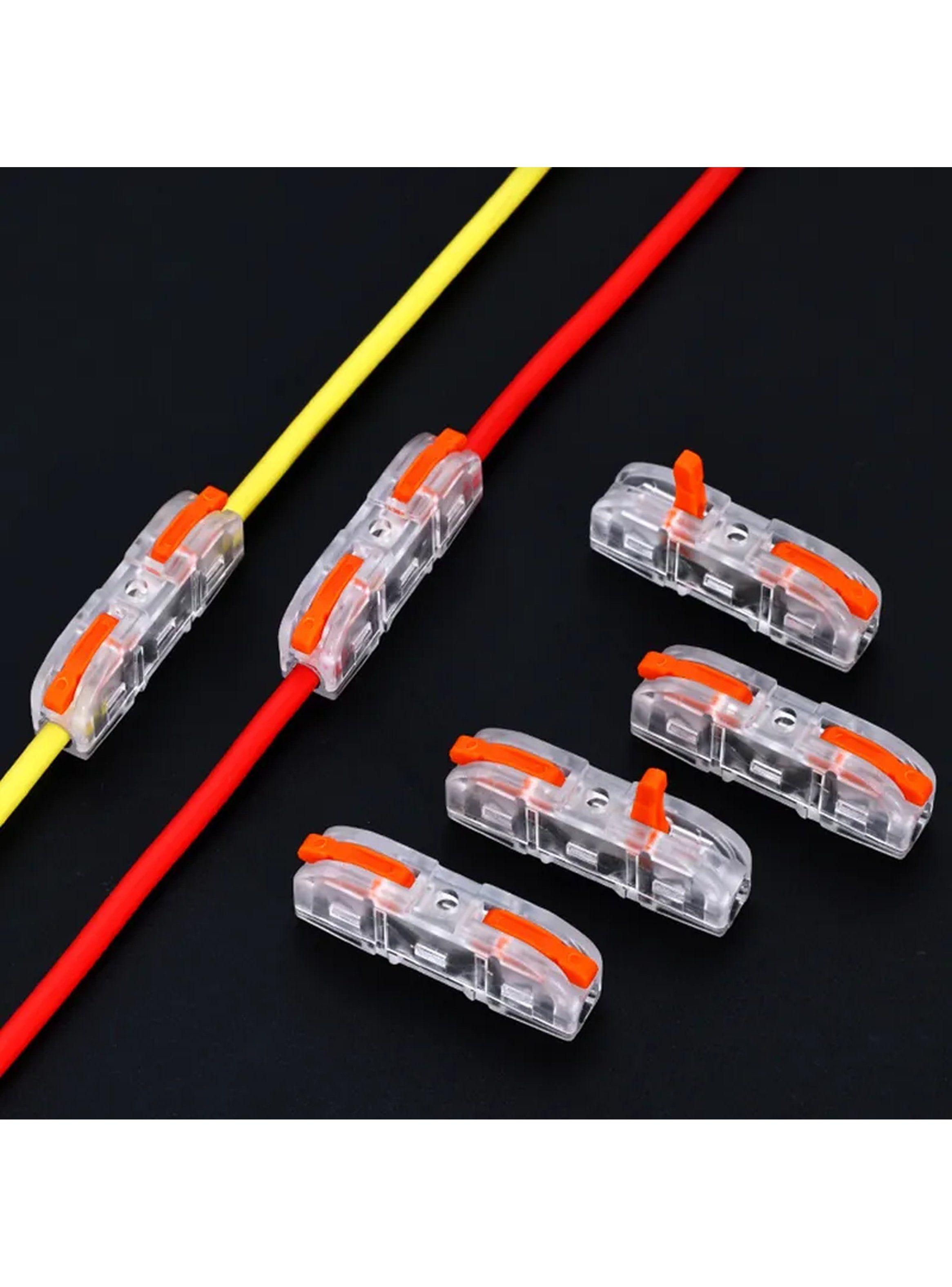 Conectores de Cable Compactos de 3 Vías Transparentes Ajustables-2