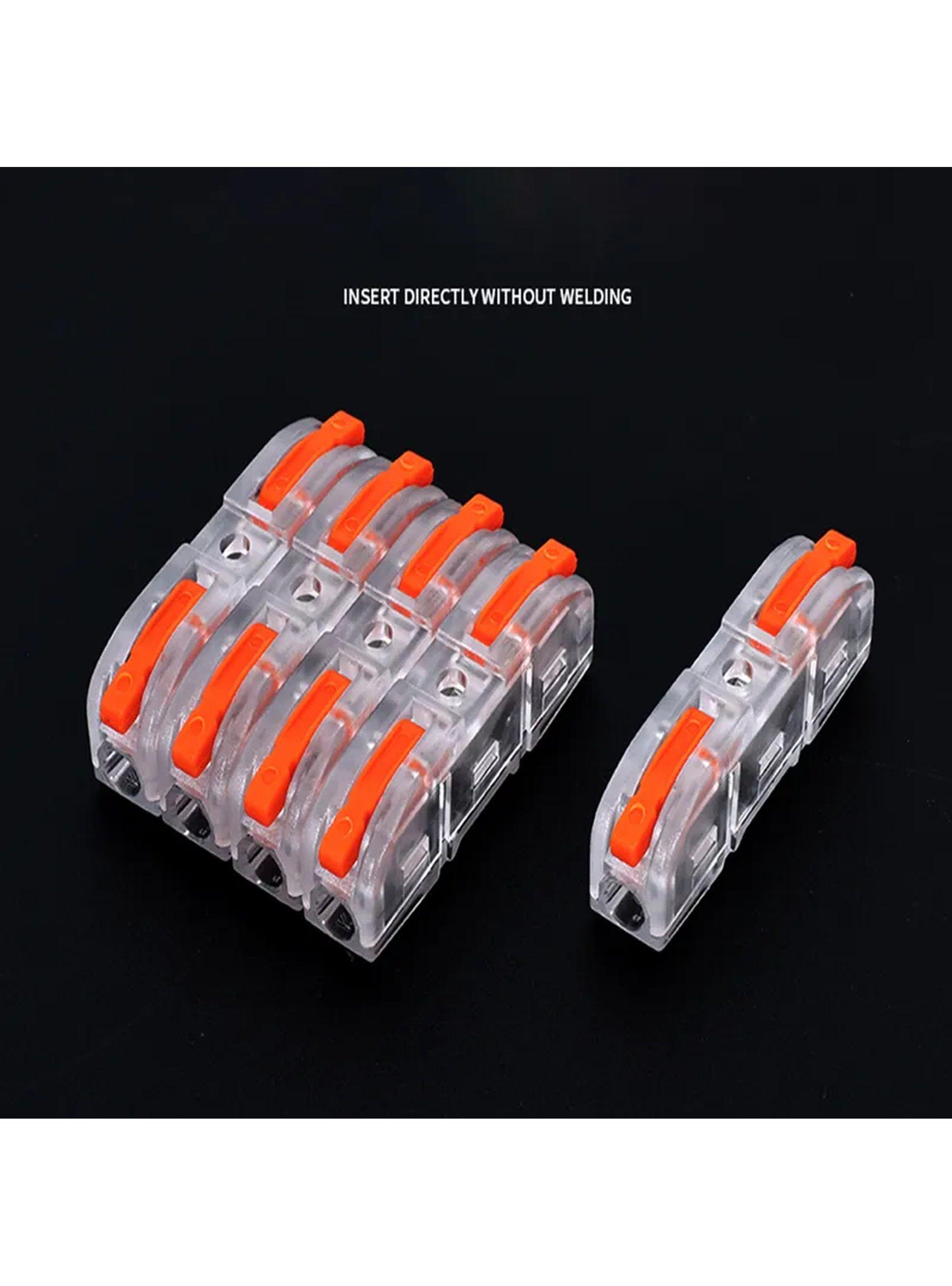 Conectores de Cable Compactos de 3 Vías Transparentes Ajustables-4