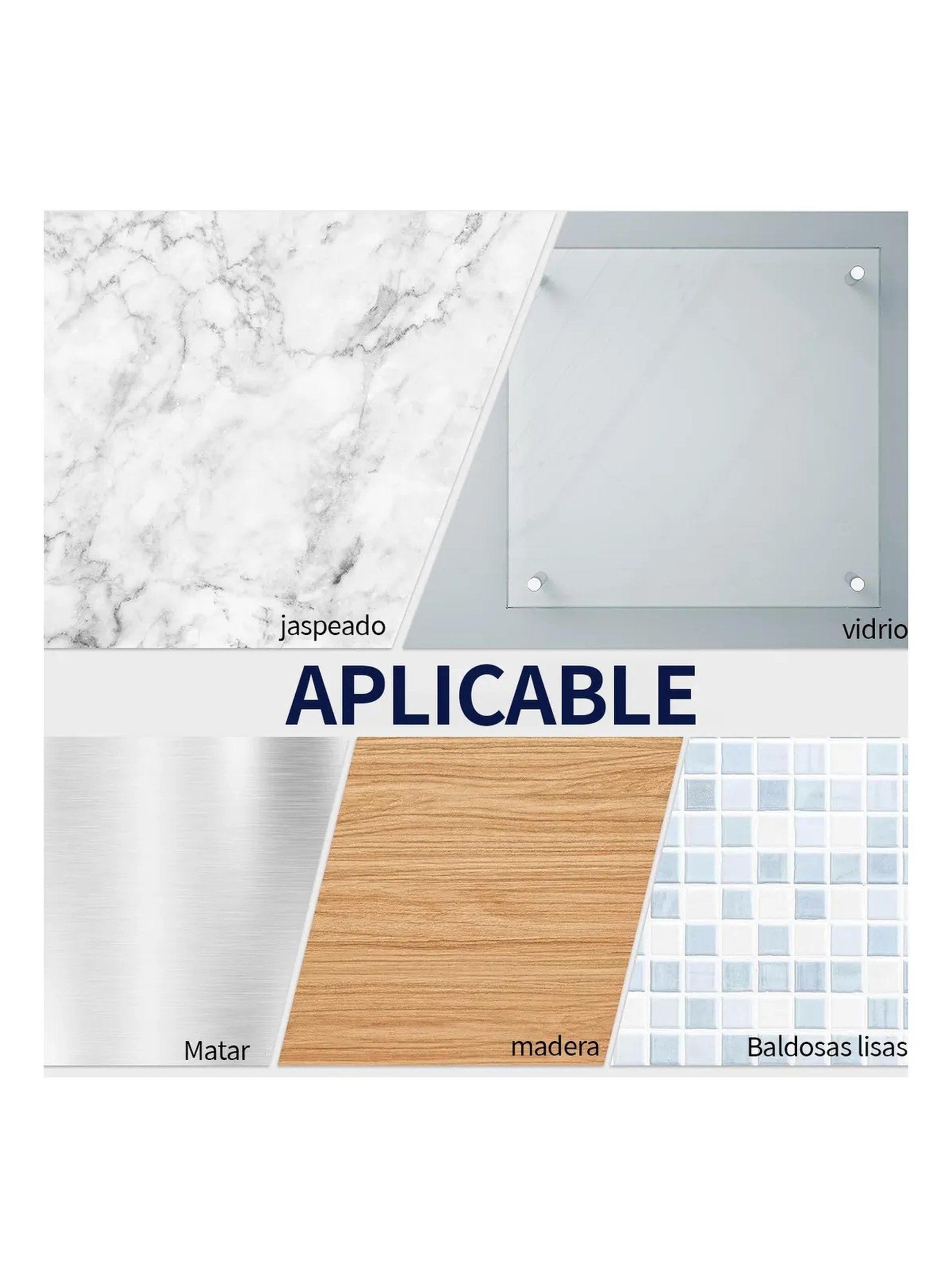 Soporte Adhesivo Multiuso Acero Inoxidable 5x5cm Pack de 10-2