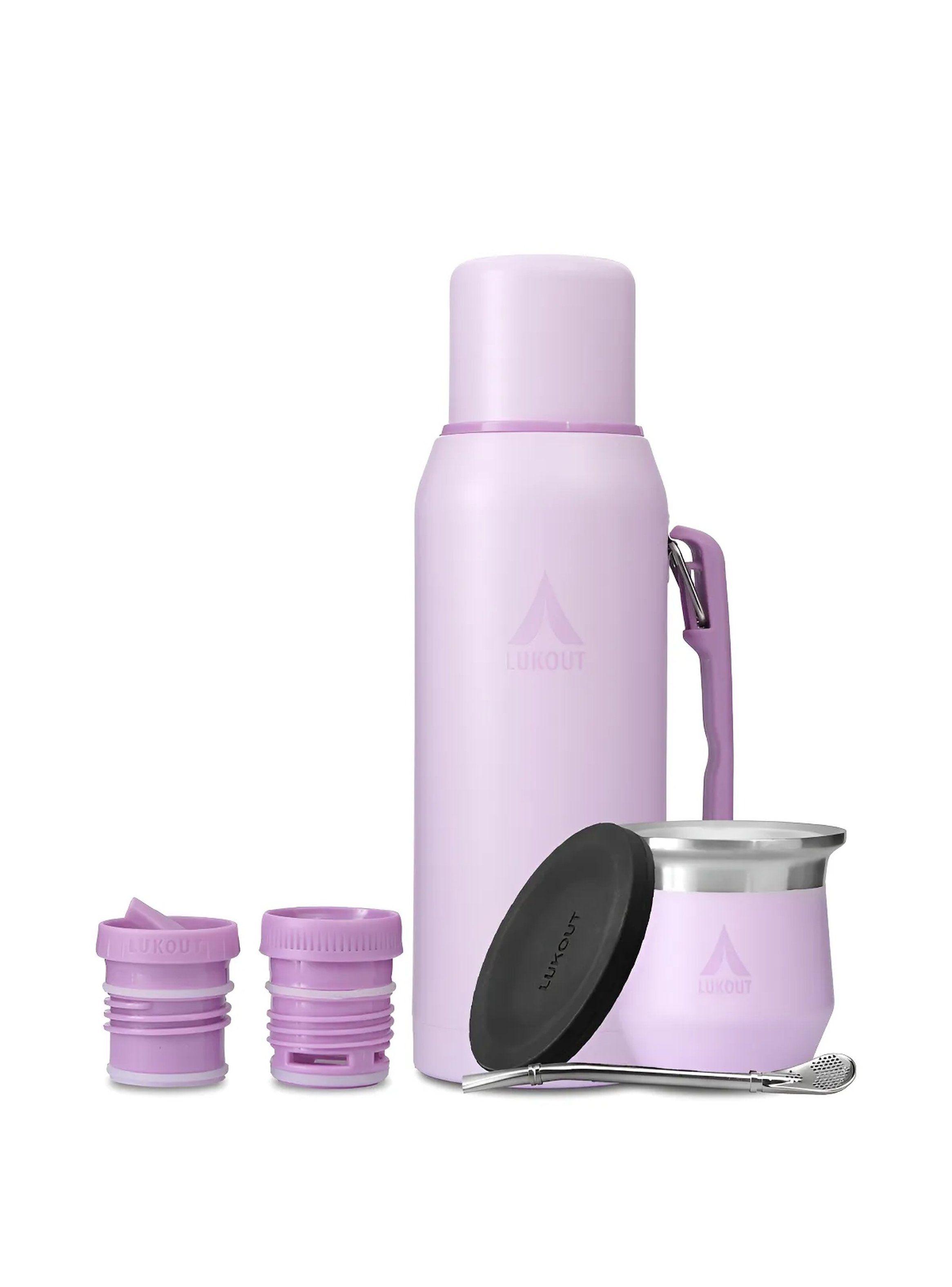 Termo Acero Inoxidable 1000 ml Doble Pared Rosa-0