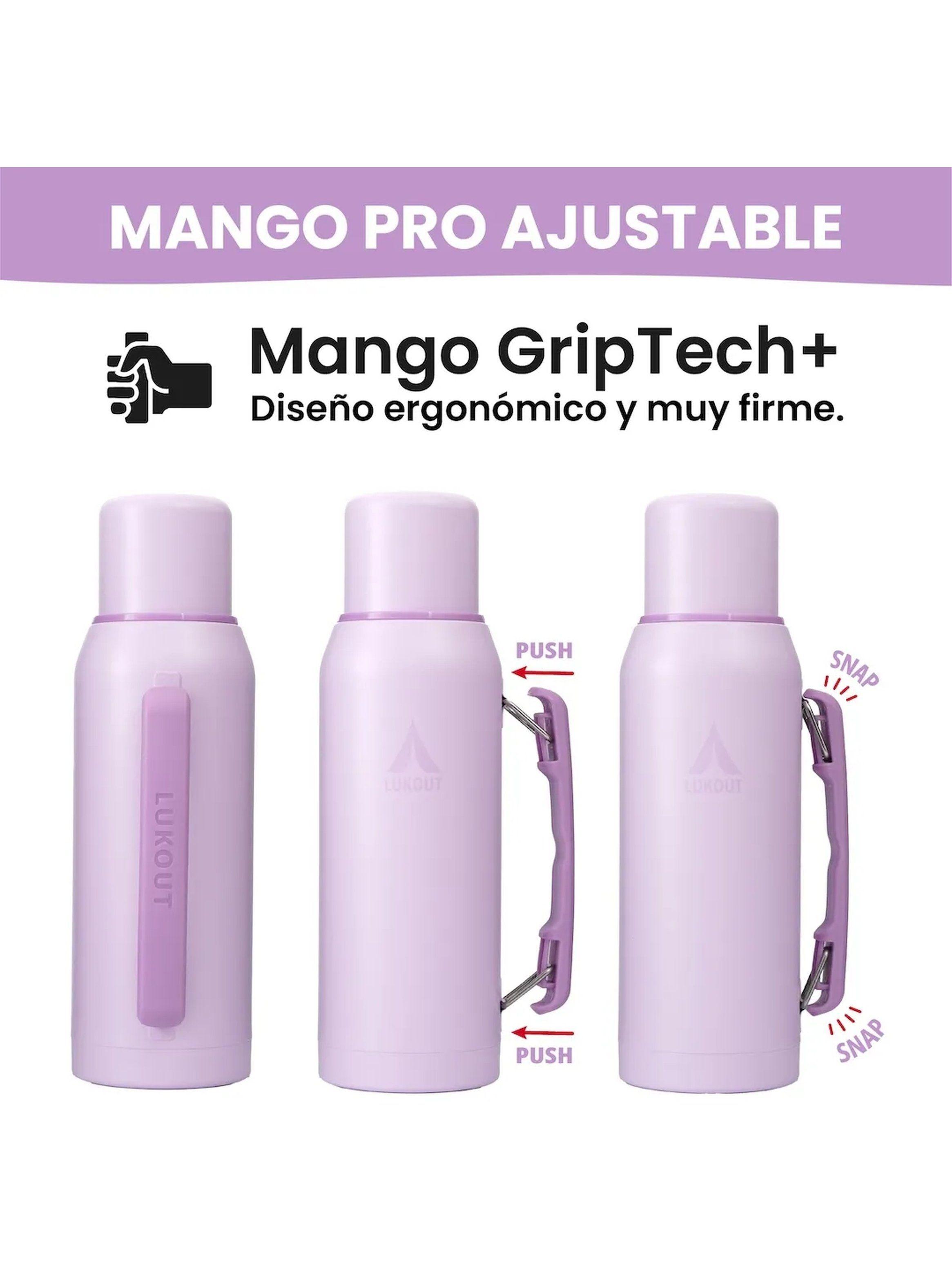 Termo Acero Inoxidable 1000 ml Doble Pared Rosa-4