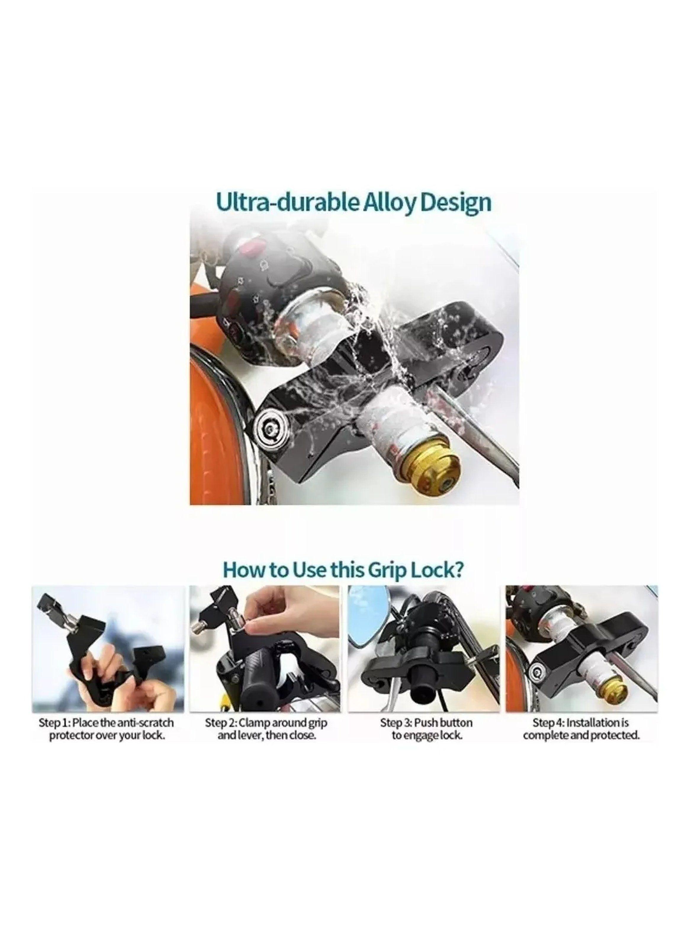 Soporte Acelerador Motocicleta Ajustable Aluminio Negro-7