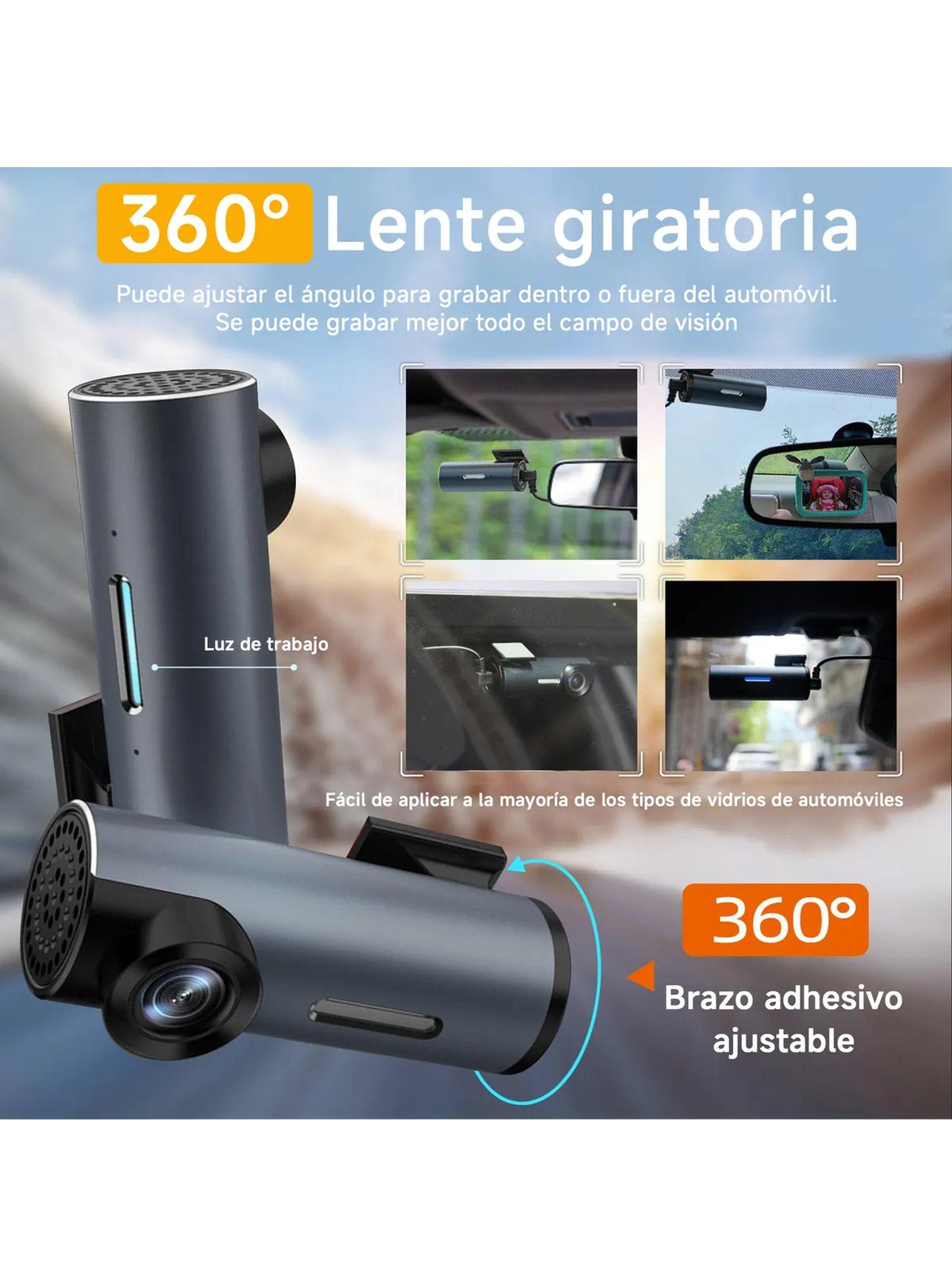 Cámara De Tablero FHD 1080P Lente Giratoria WiFi Visión Nocturna-2
