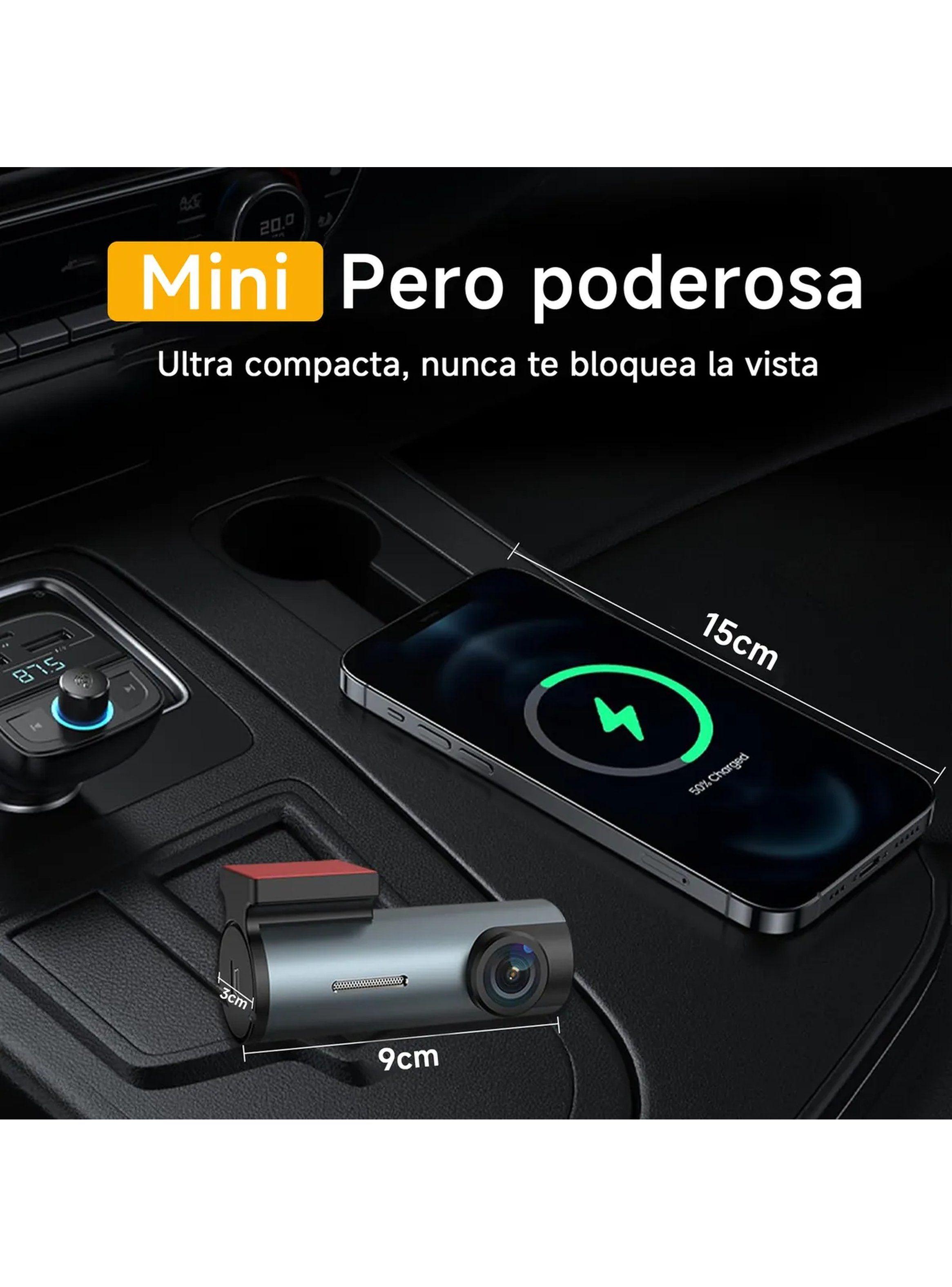 Cámara De Tablero FHD 1080P Lente Giratoria WiFi Visión Nocturna-5