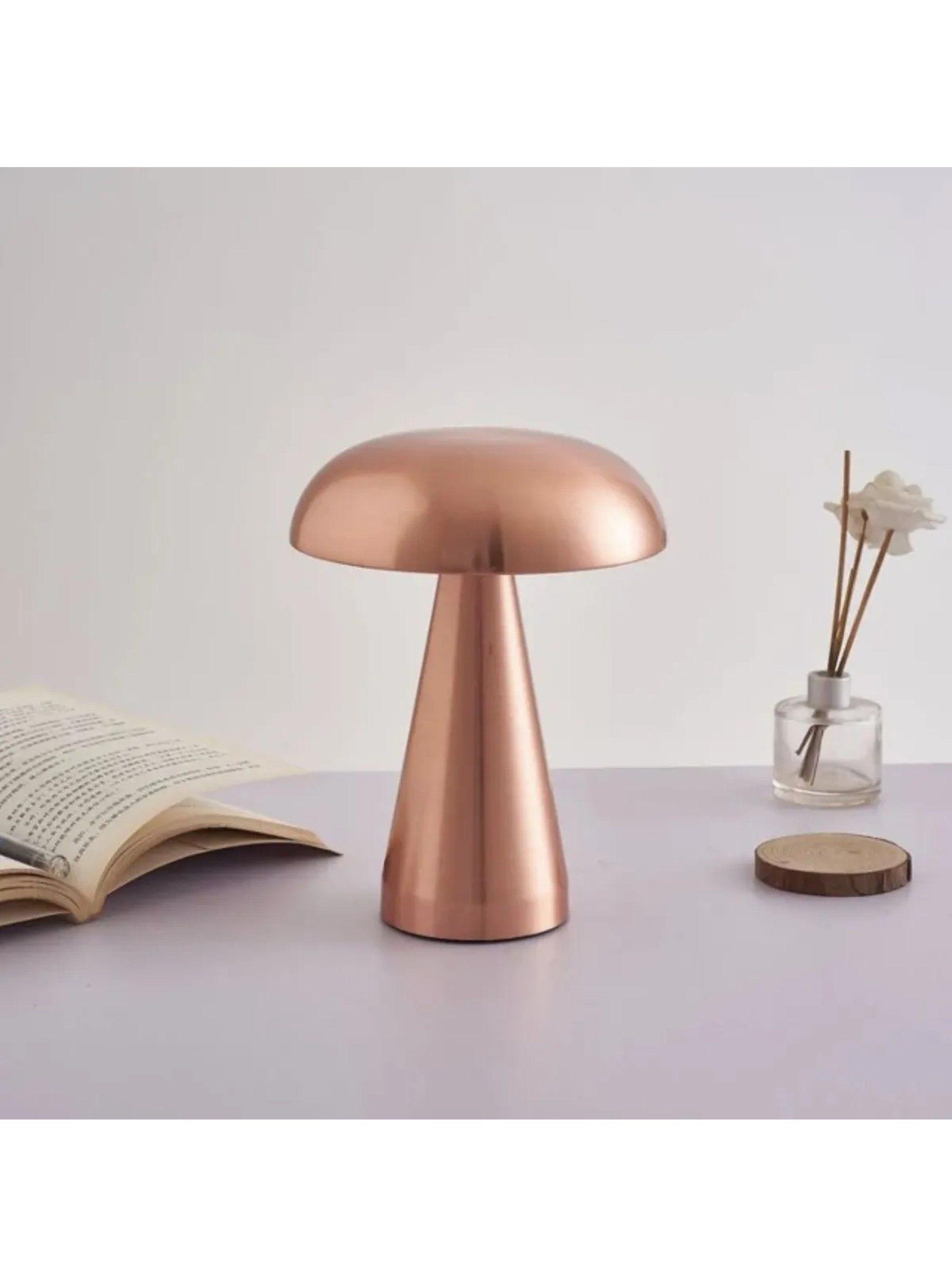Lámpara de Mesa Portátil LED Metalizada-1