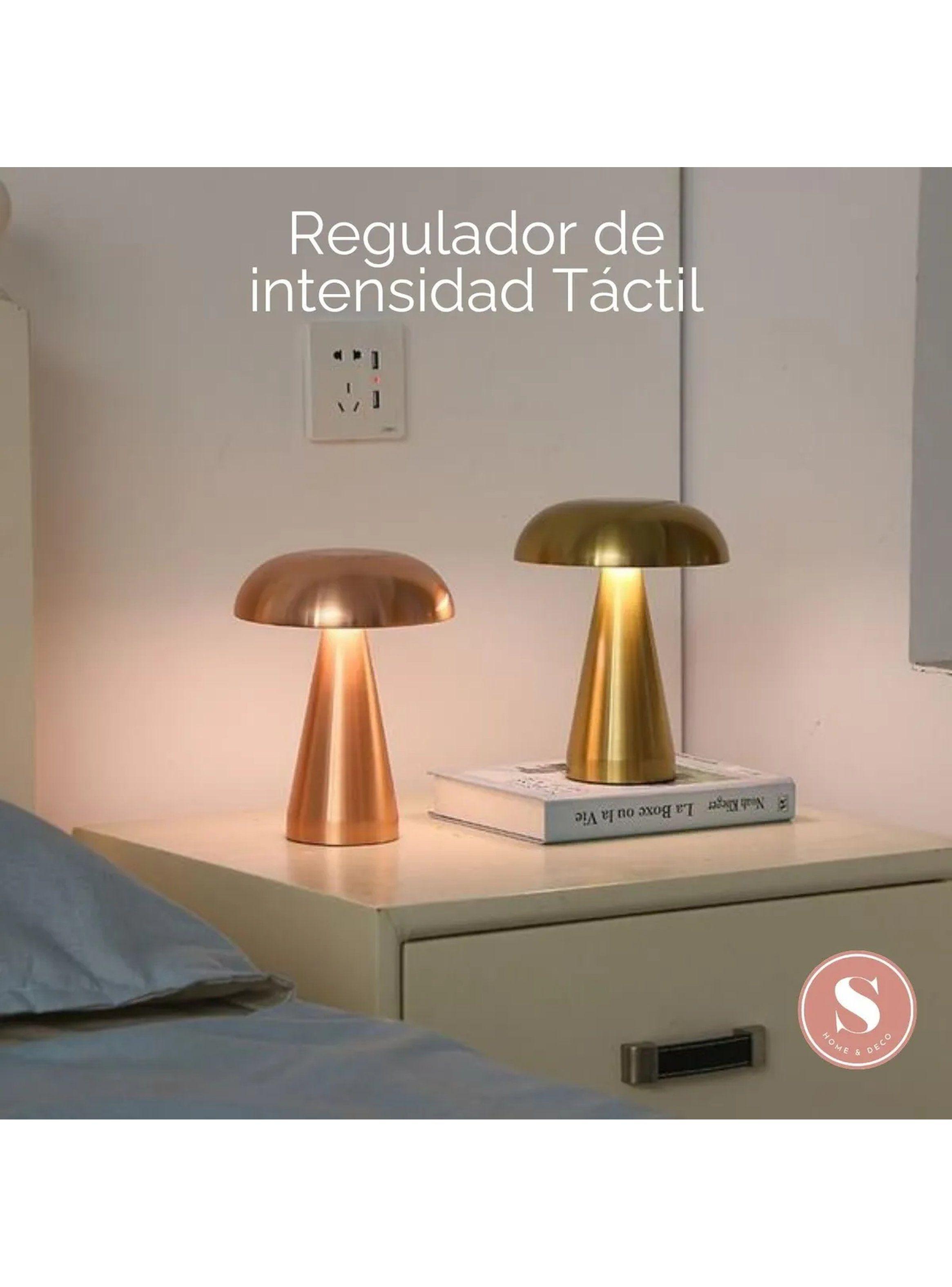 Lámpara de Mesa Portátil LED Metalizada-3