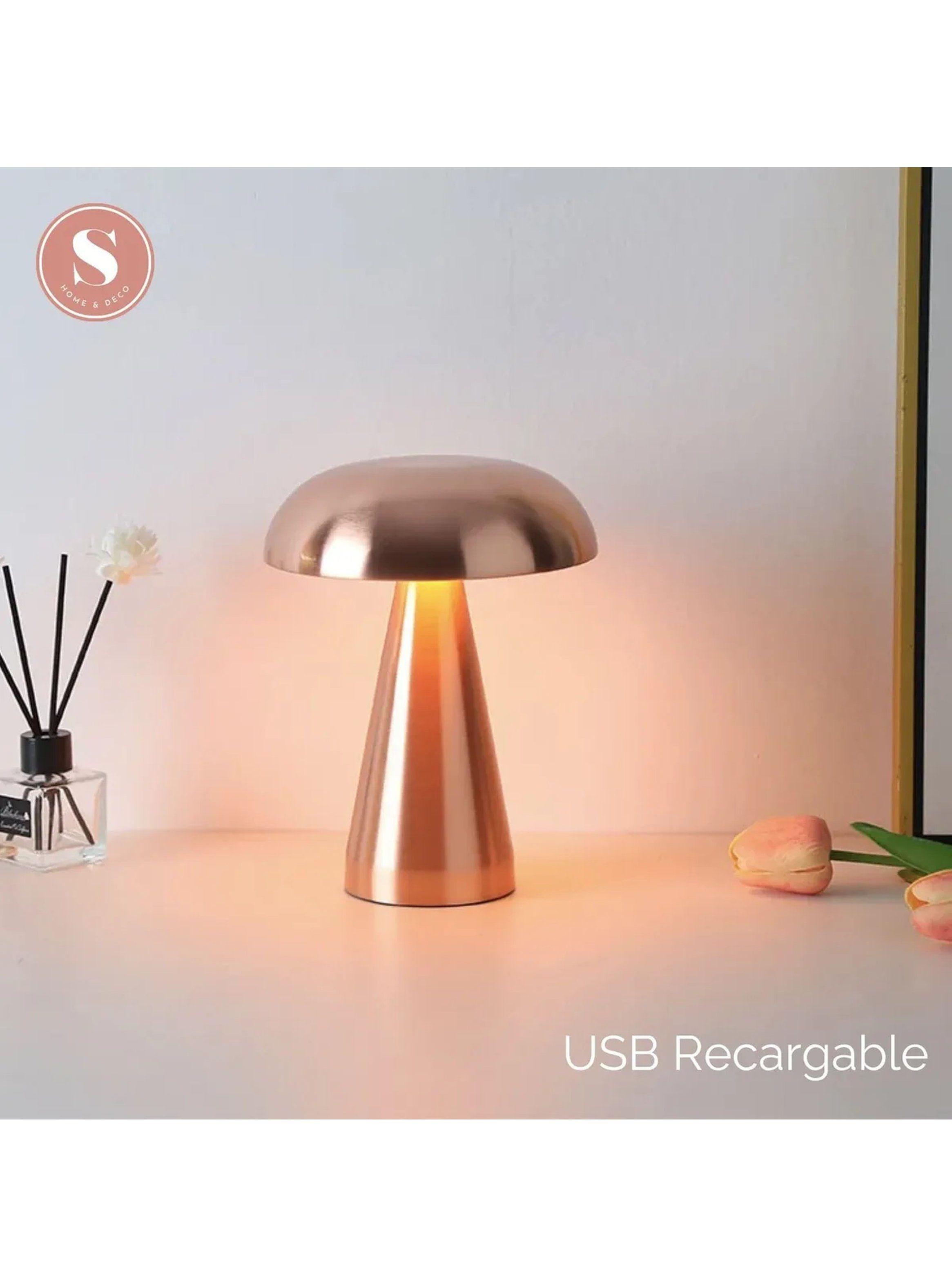 Lámpara de Mesa Portátil LED Metalizada-4
