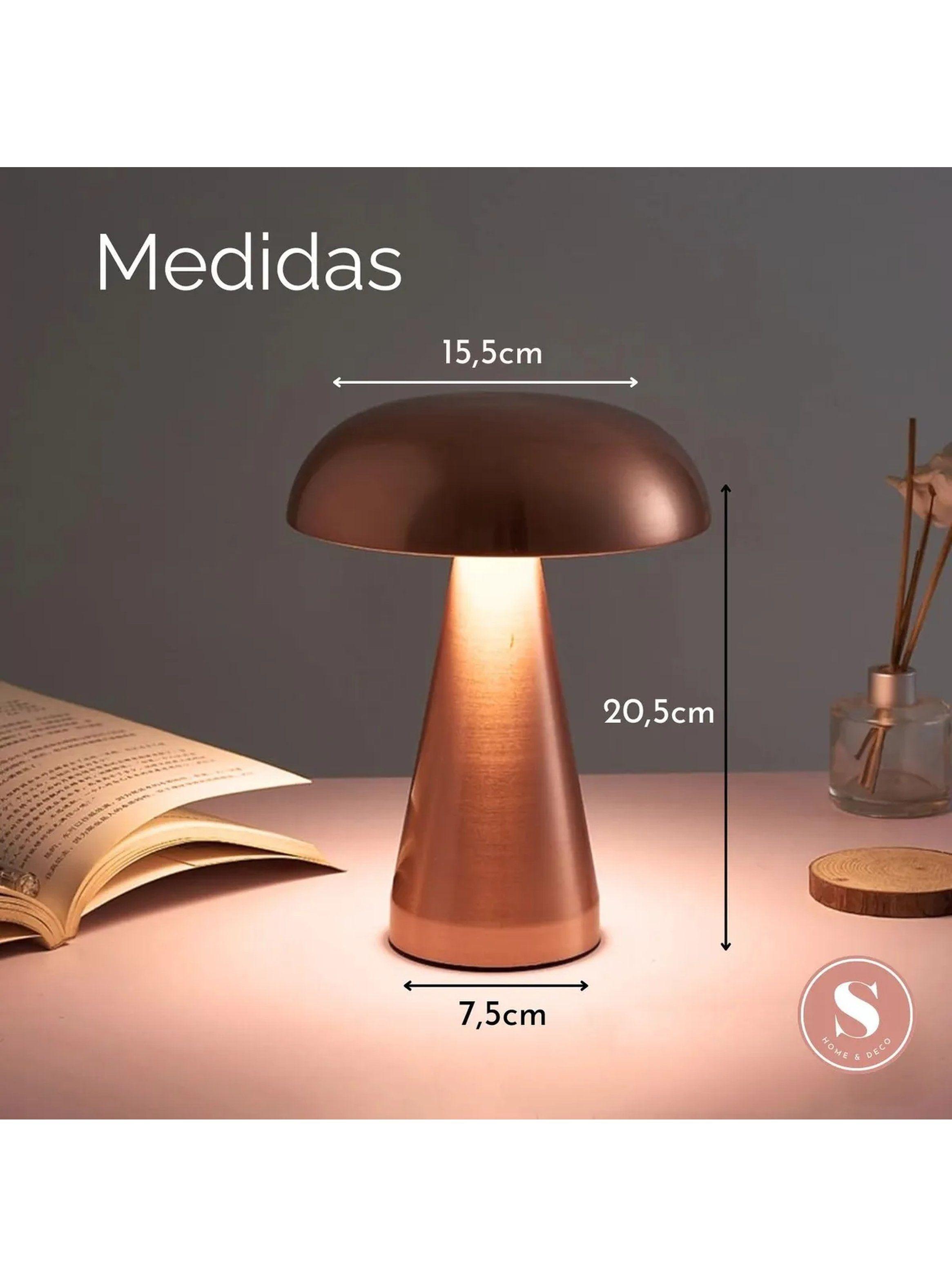 Lámpara de Mesa Portátil LED Metalizada-7