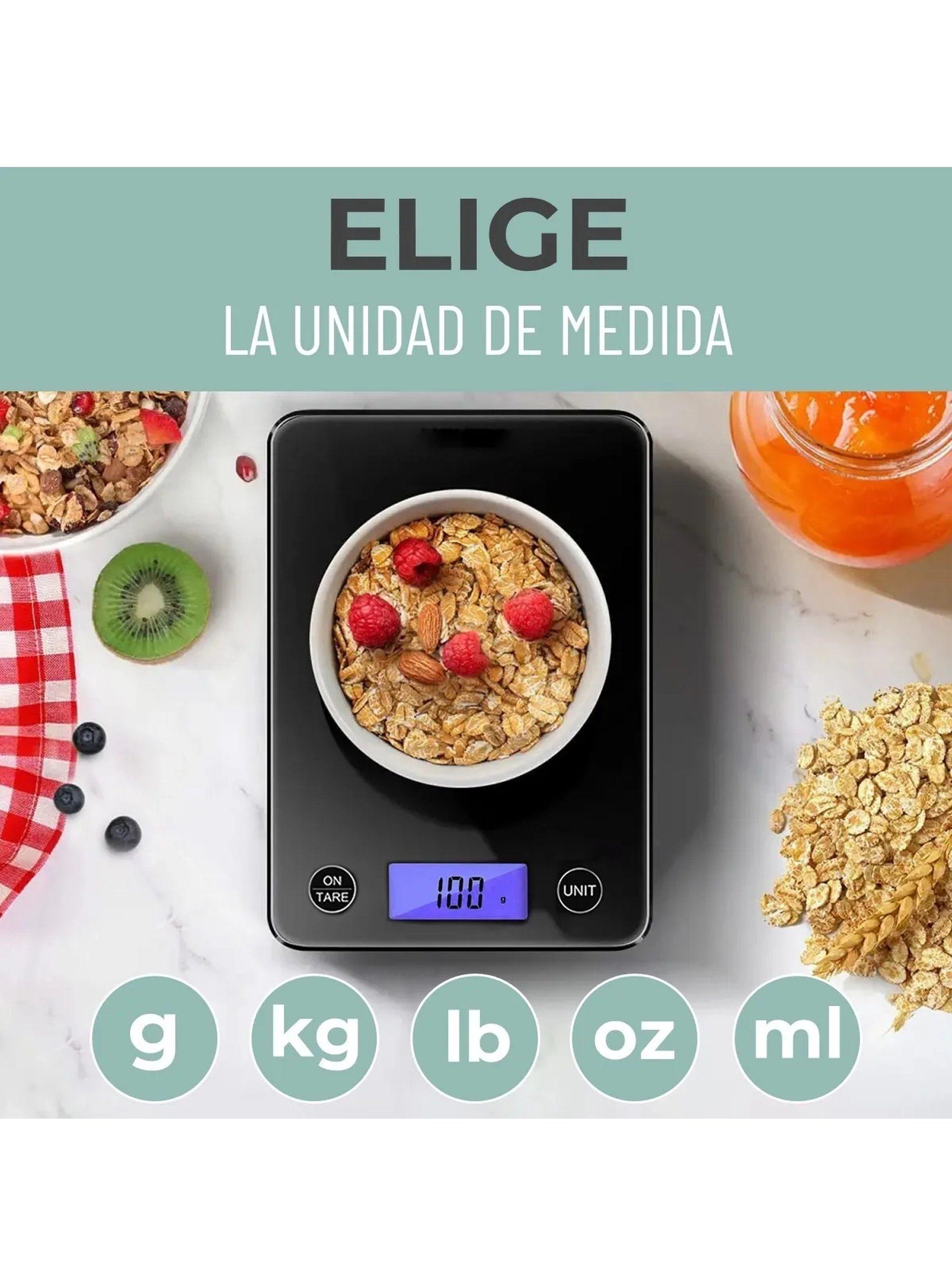 Báscula Digital Superficie Vidrio Templado Alta Precisión-4