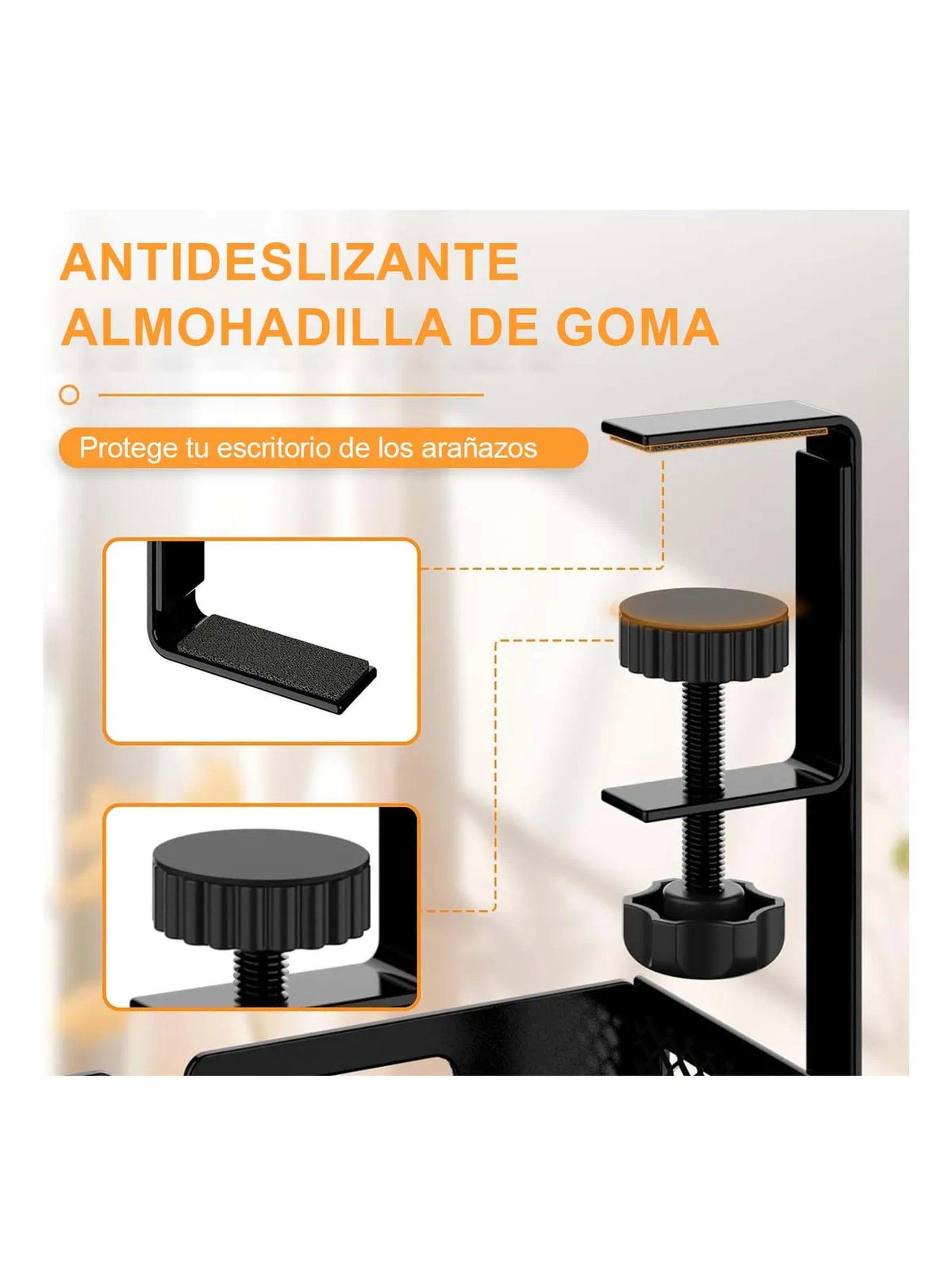 Organizador de Escritorio Metálico Ajustable Negro-6