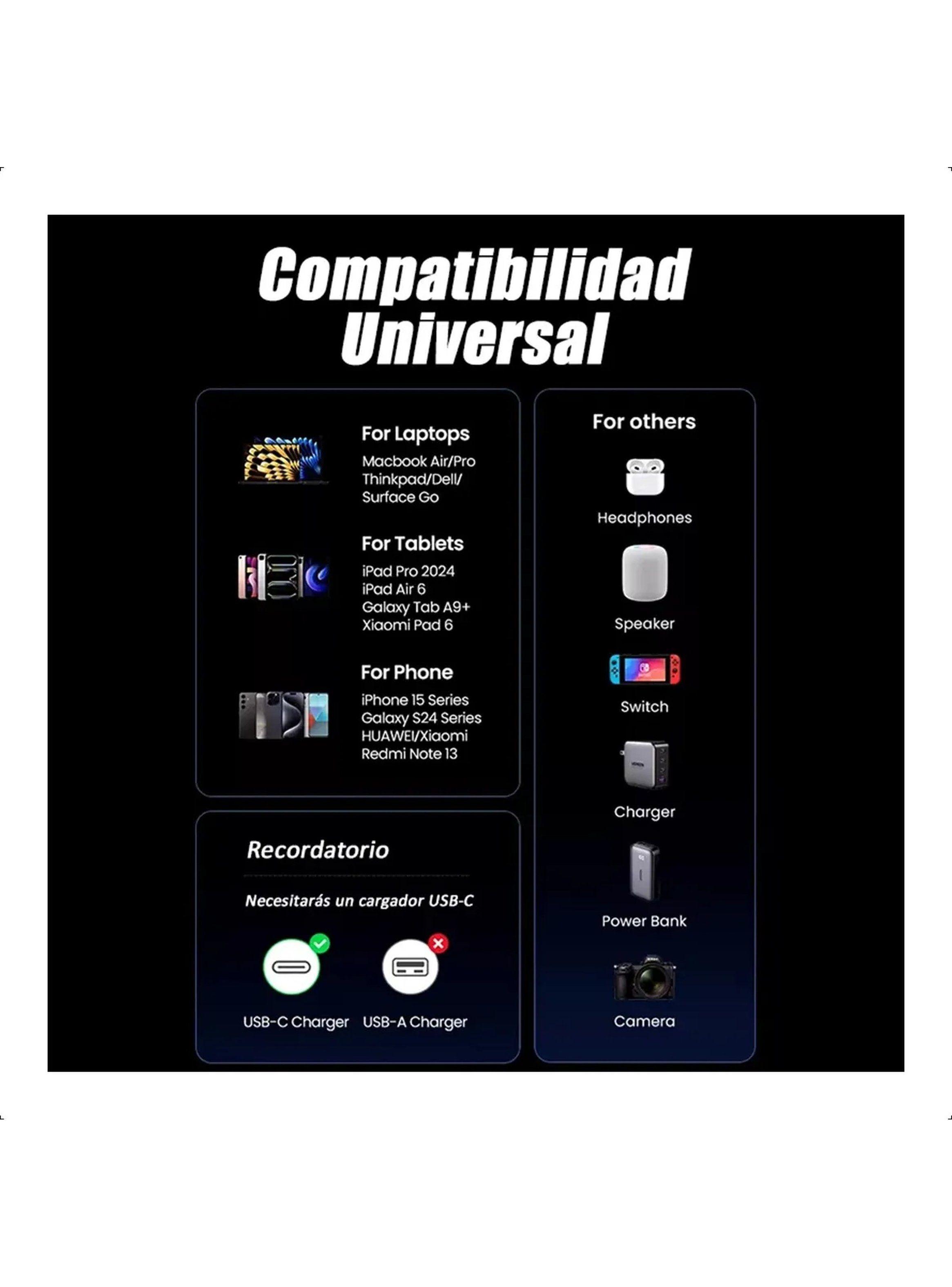 Cable USB-C PD 240W Trenzado Carga Rápida Durable│Para Laptop/iPad/Phone-9