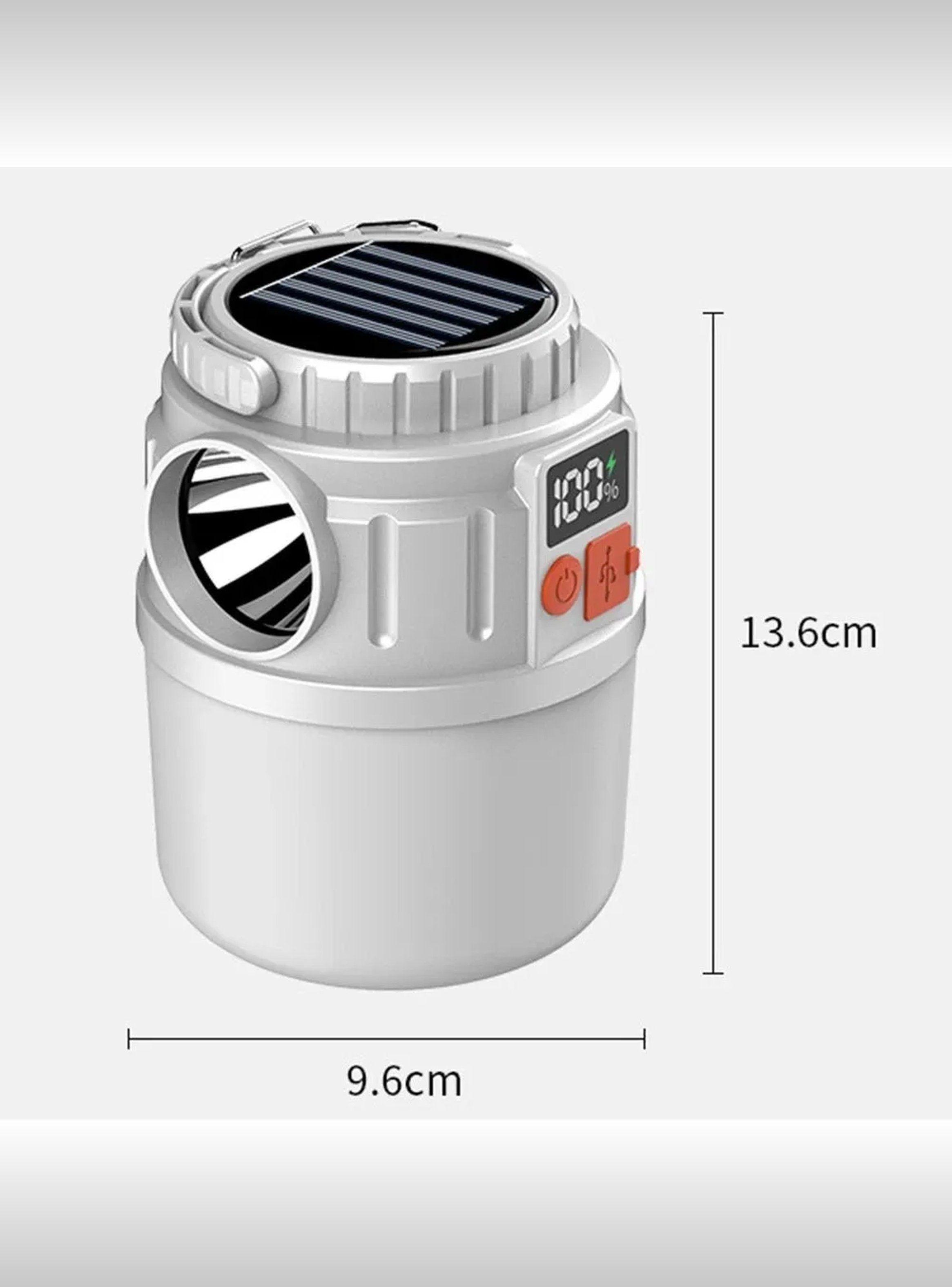 Lámpara LED Recargable Solar con Banco de Energía y Control Remoto 10000mAh-1