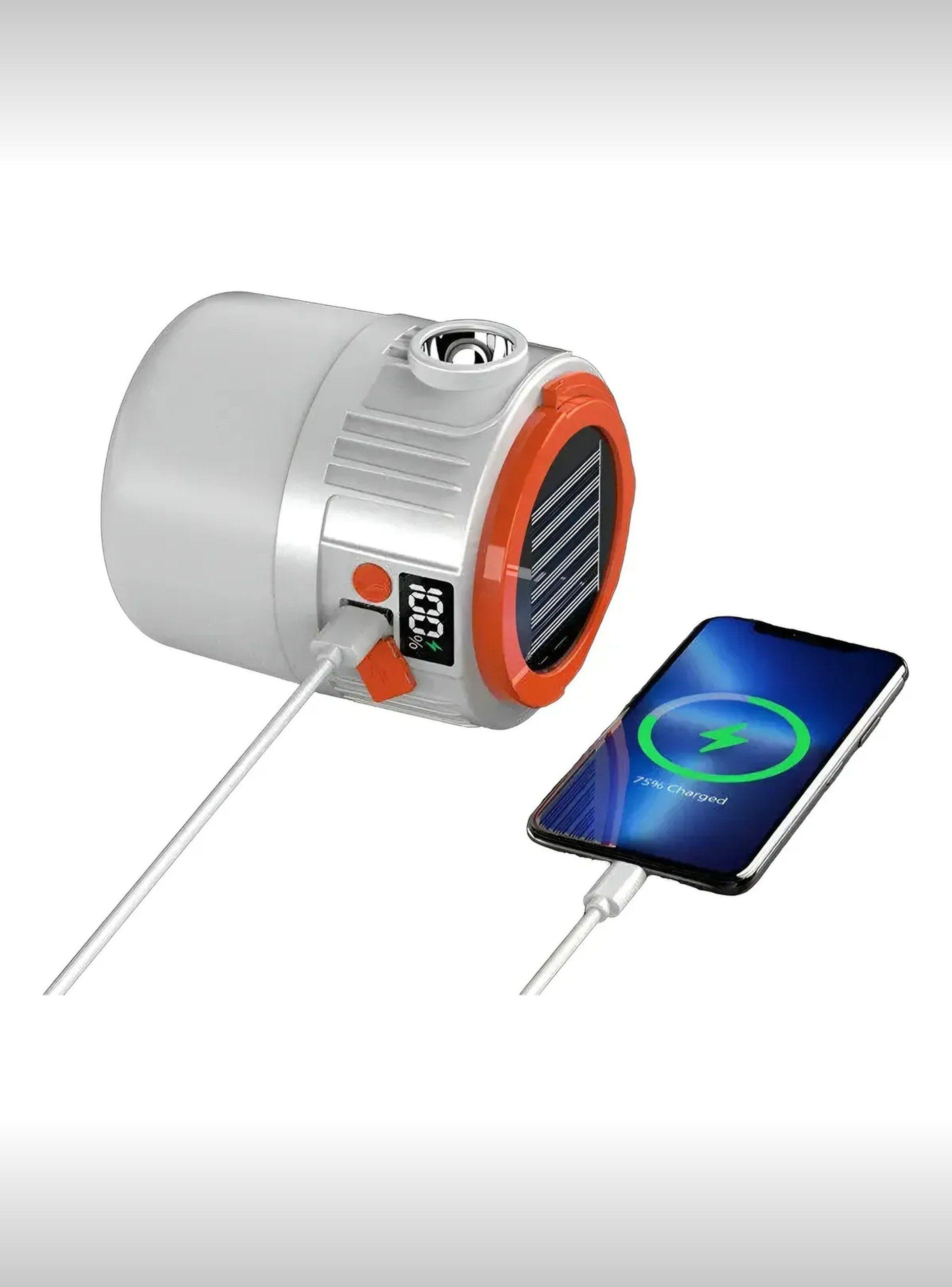 Lámpara LED Recargable Solar con Banco de Energía y Control Remoto 10000mAh-2