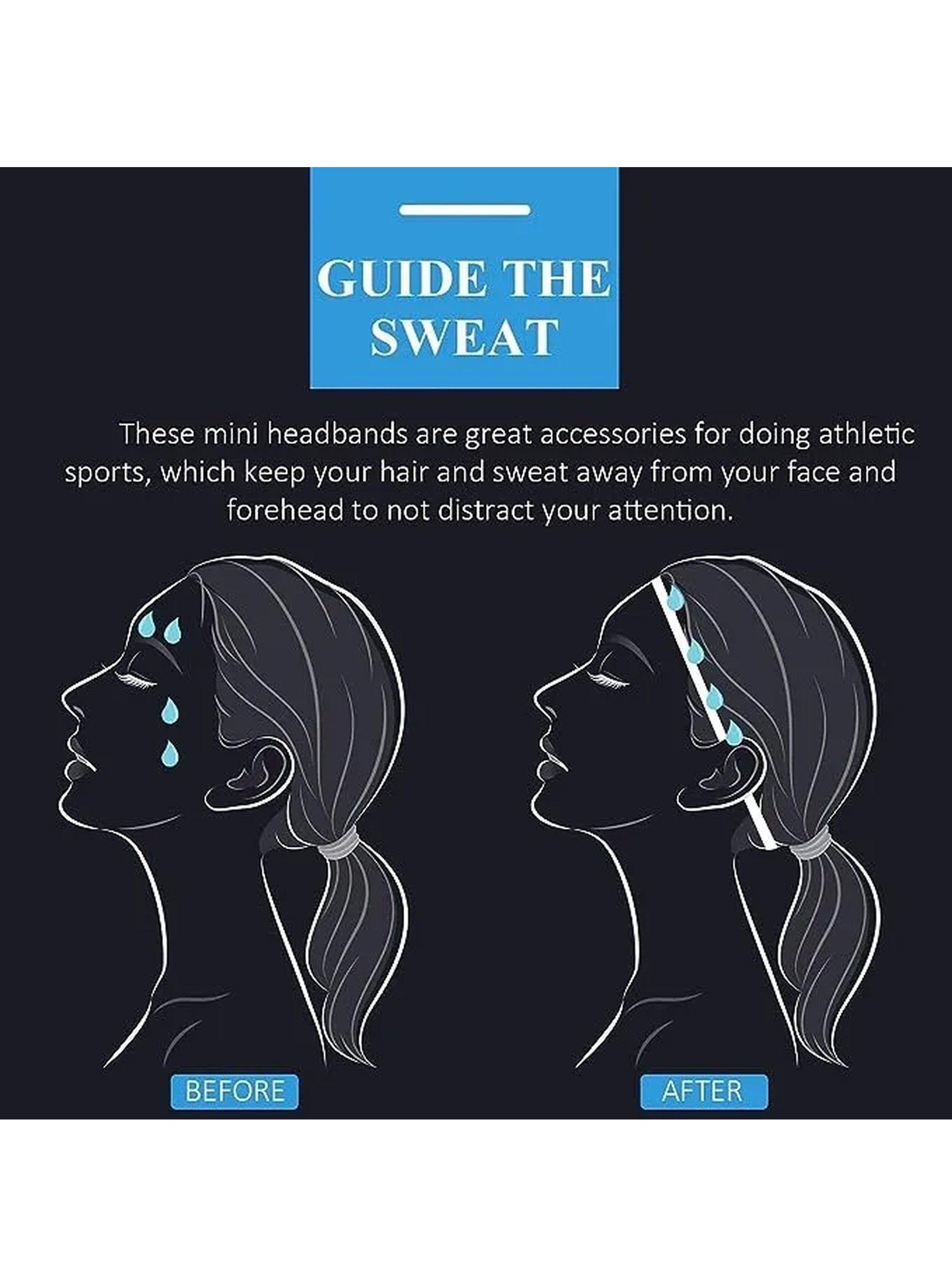 Cinta Para Cabeza Antideslizante Deportiva Unisex Secado Rápido-2