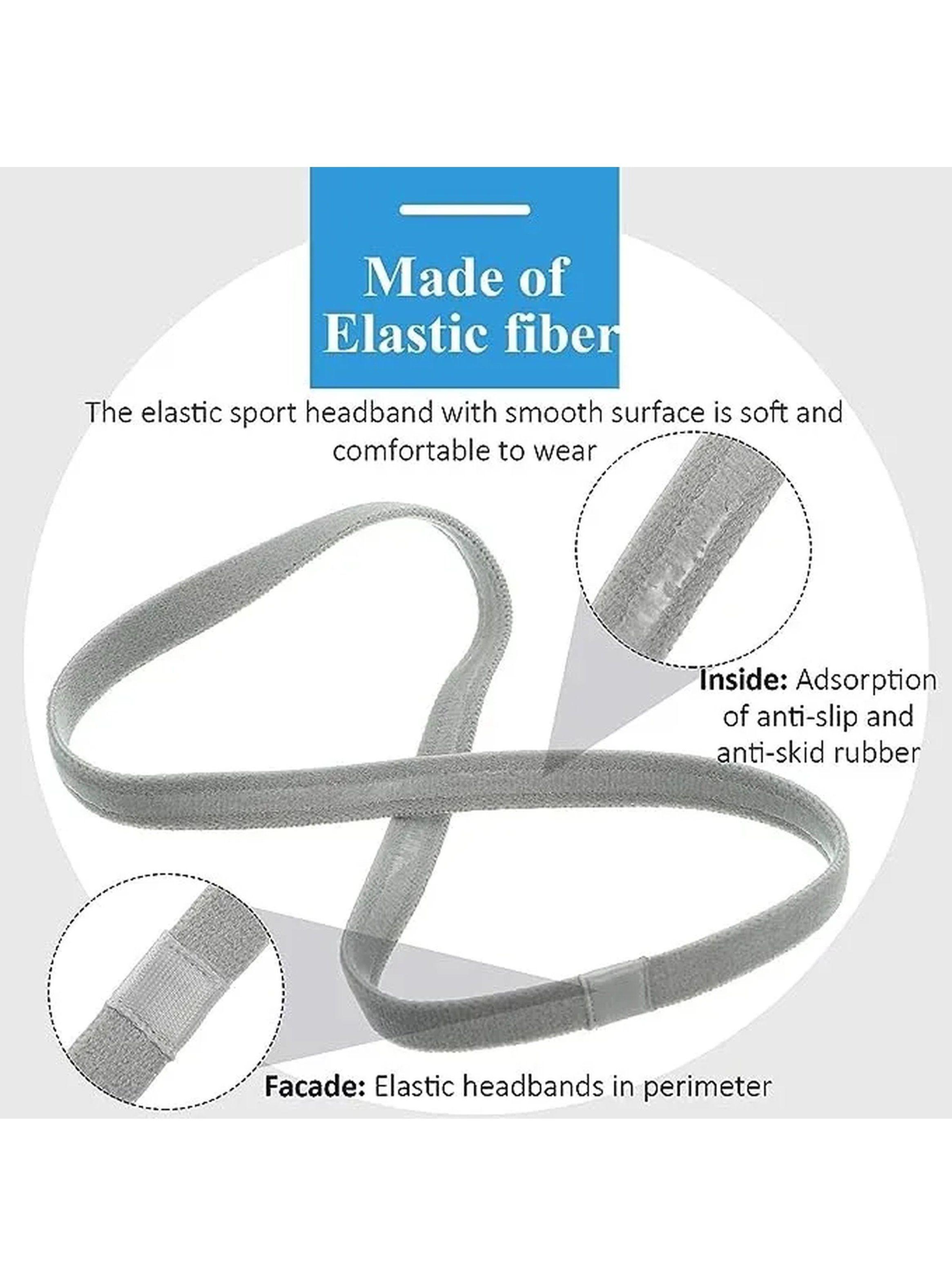 Cinta Para Cabeza Antideslizante Deportiva Unisex Secado Rápido-5
