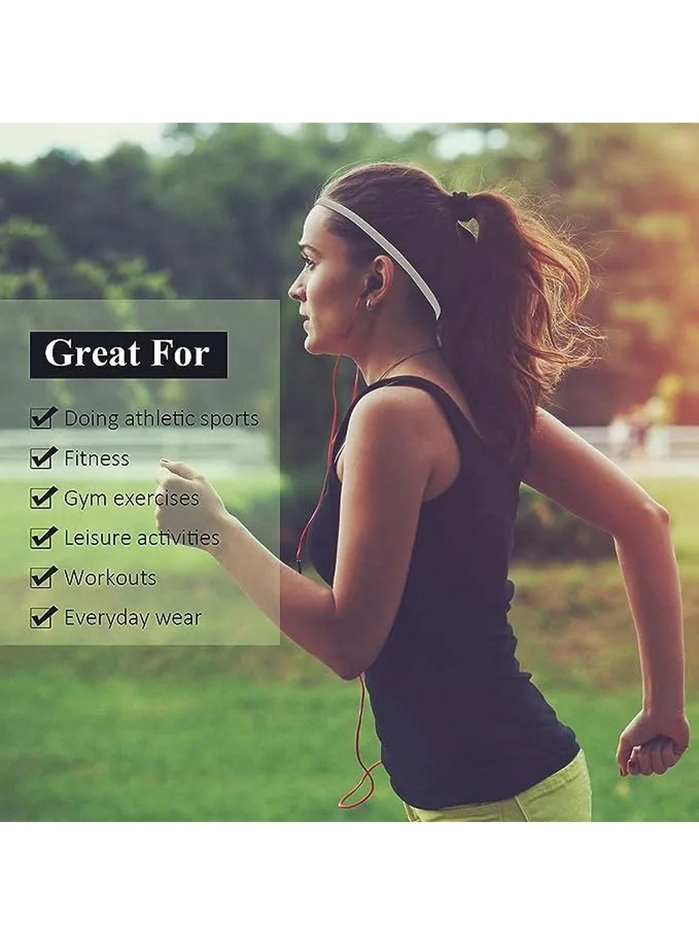 Cinta Para Cabeza Antideslizante Deportiva Unisex Secado Rápido-8