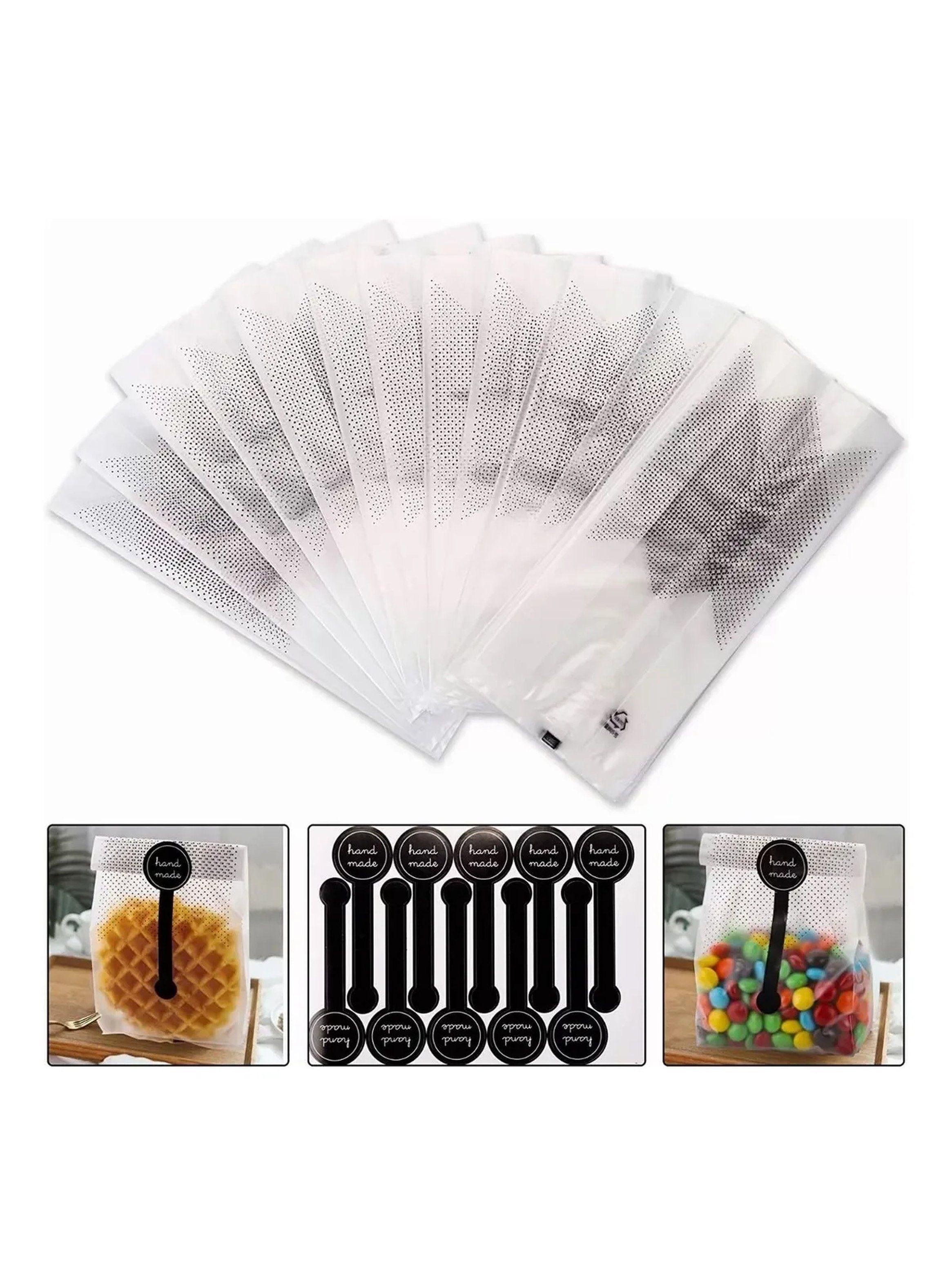Bolsas de Regalo Transparentes Kit 150 Piezas Con Cintas y Etiquetas-3