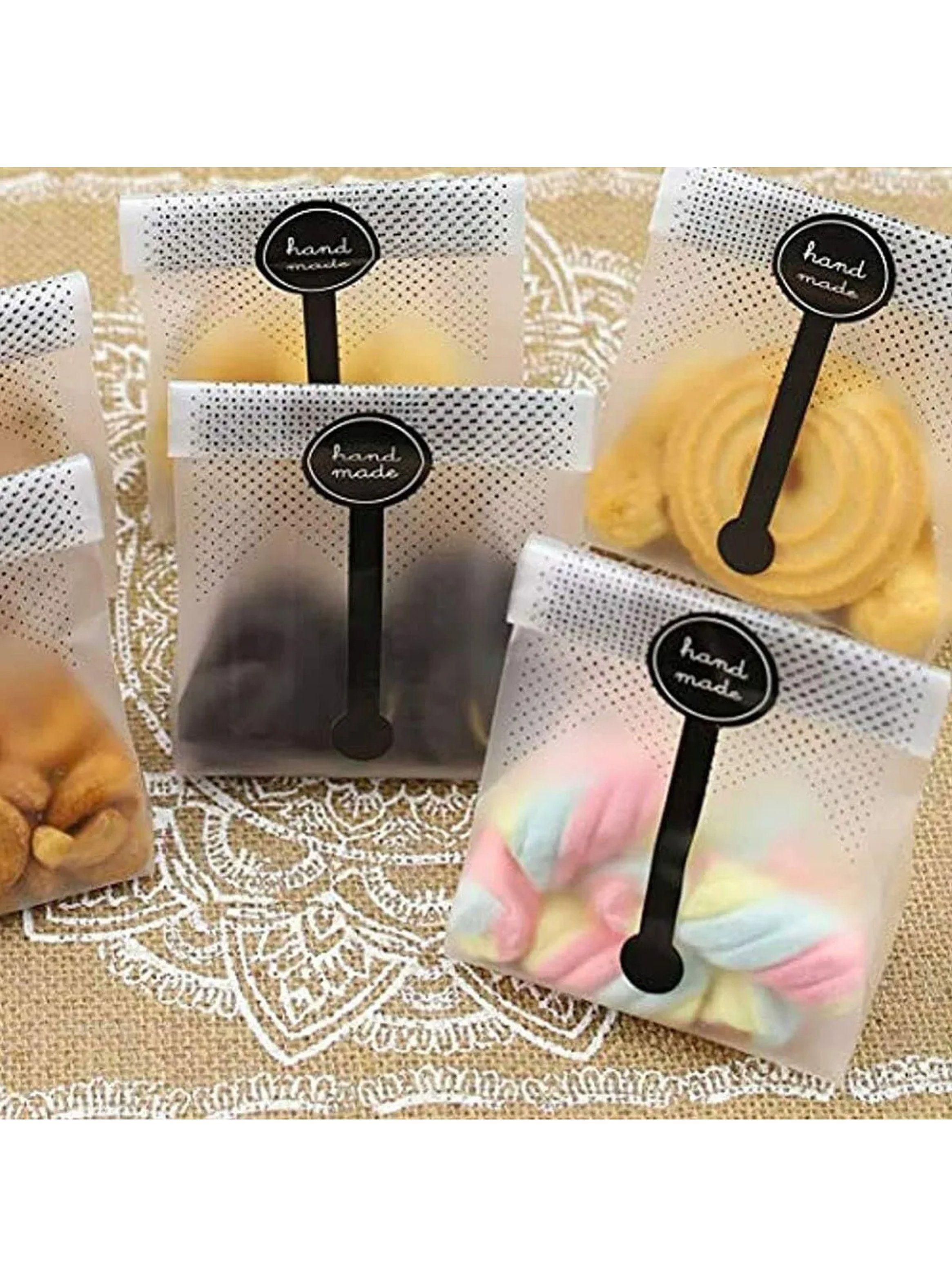 Bolsas de Regalo Transparentes Kit 150 Piezas Con Cintas y Etiquetas-4