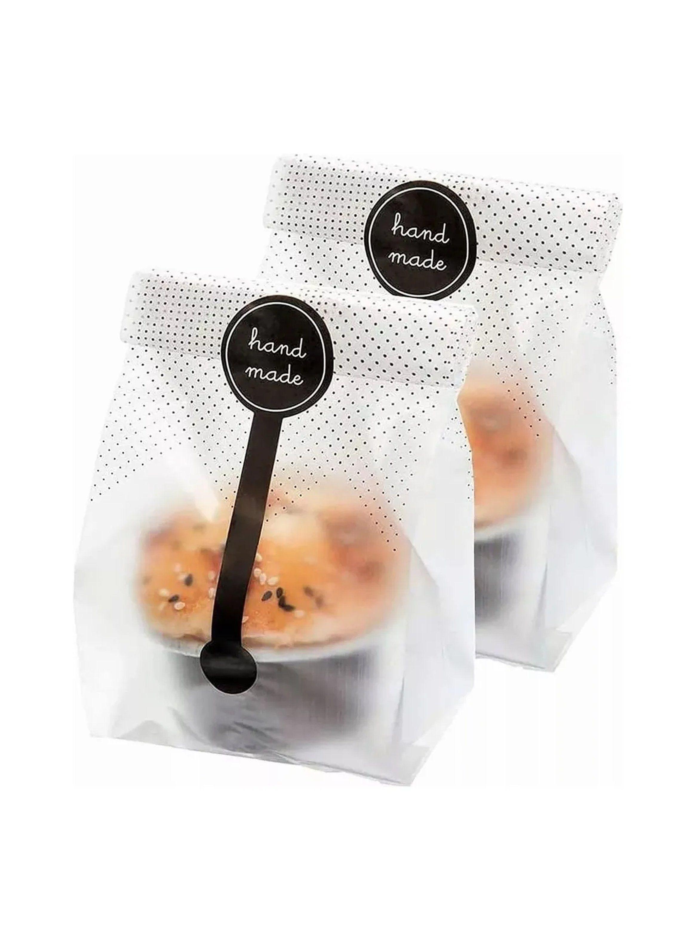 Bolsas de Regalo Transparentes Kit 150 Piezas Con Cintas y Etiquetas-5