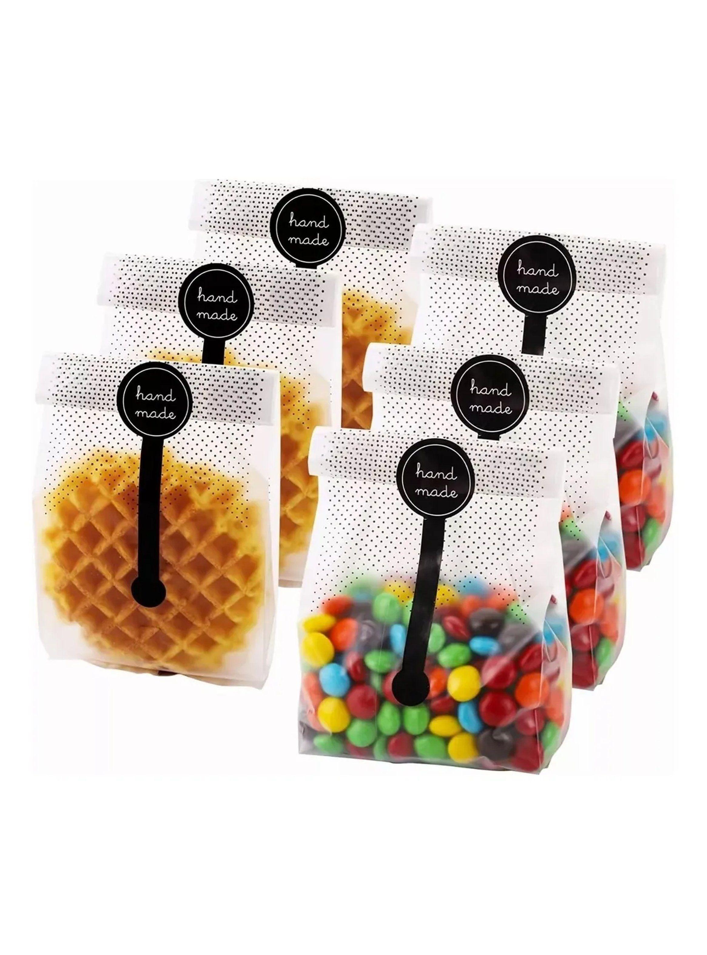 Bolsas de Regalo Transparentes Kit 150 Piezas Con Cintas y Etiquetas-7