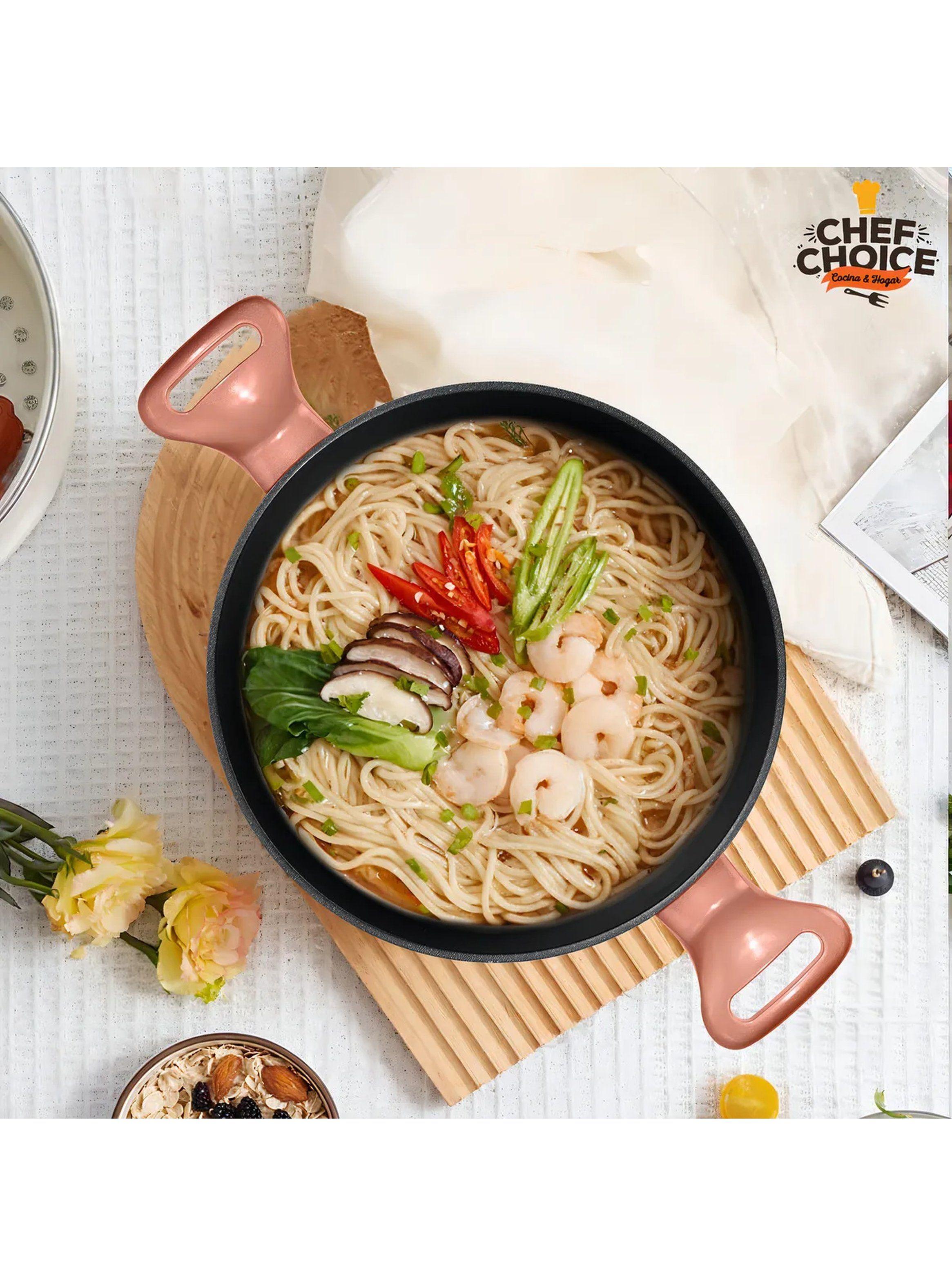 Set De Utensilios De Cocina Aluminio Antiadherente Rosa -7