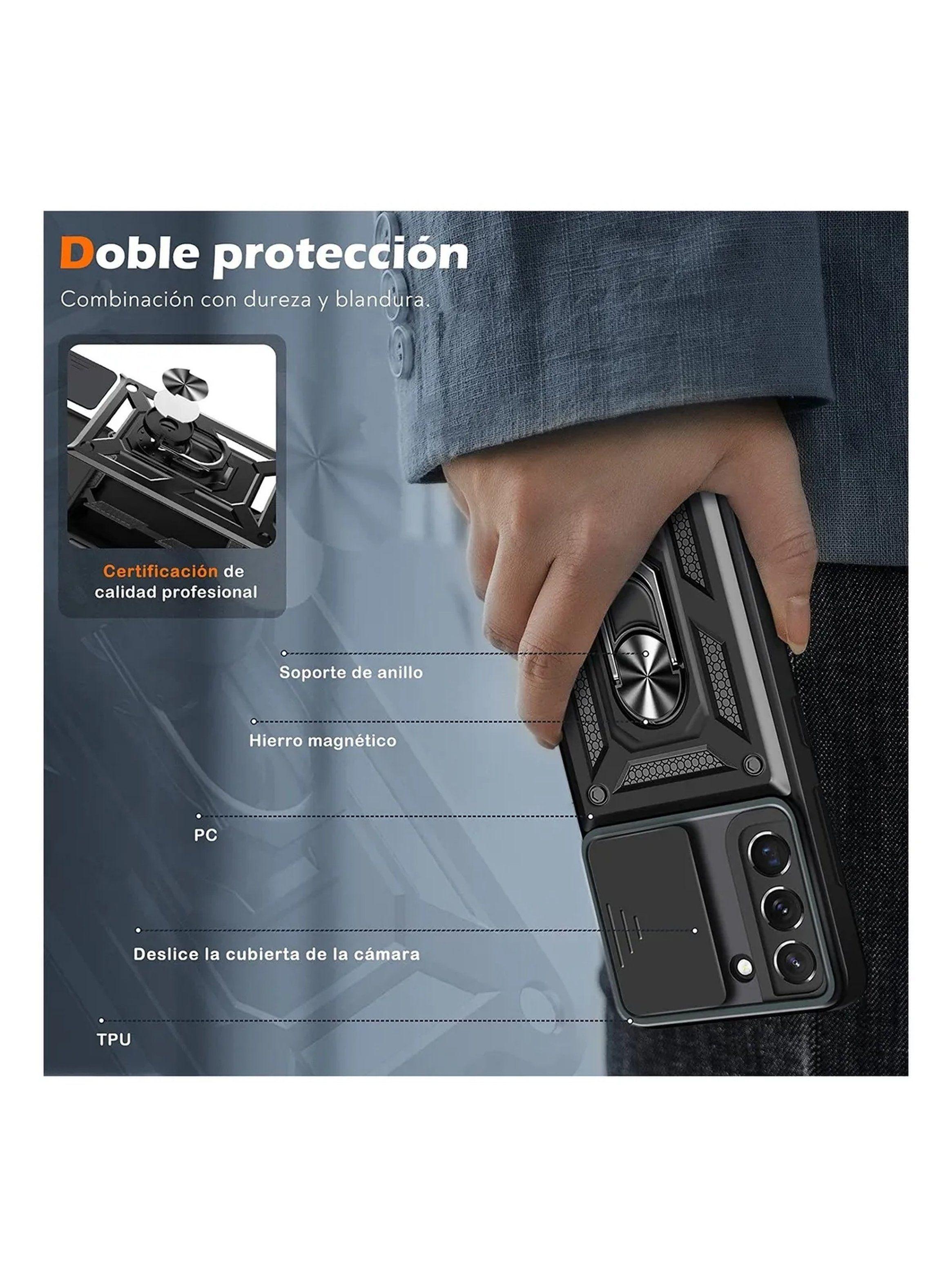 Carcasa Protectora Galaxy S22 Ventana Deslizante Antracita-4