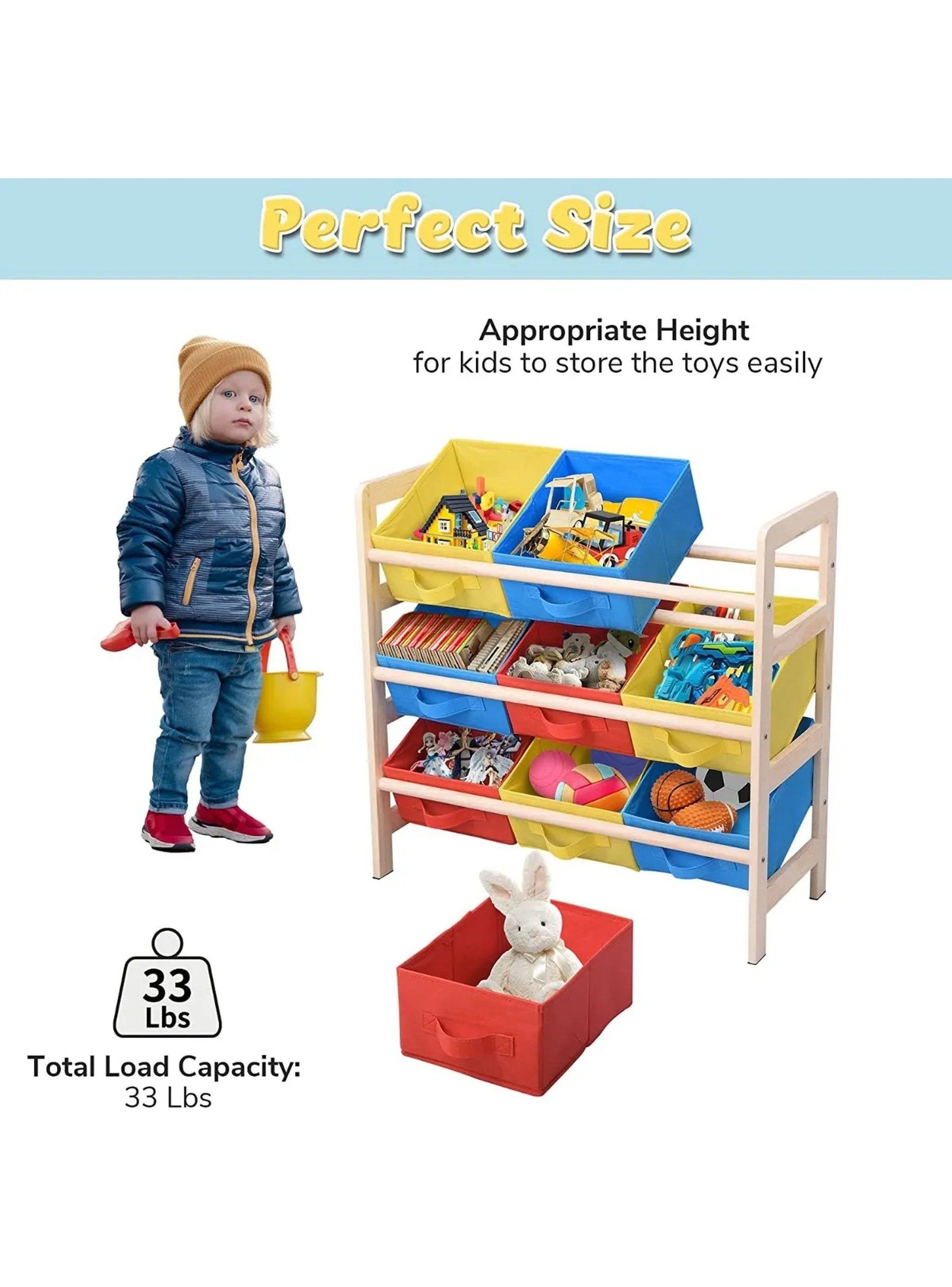 Organizador de Juguetes Infantil Estantería Colorida con Cajas Extraíbles-3